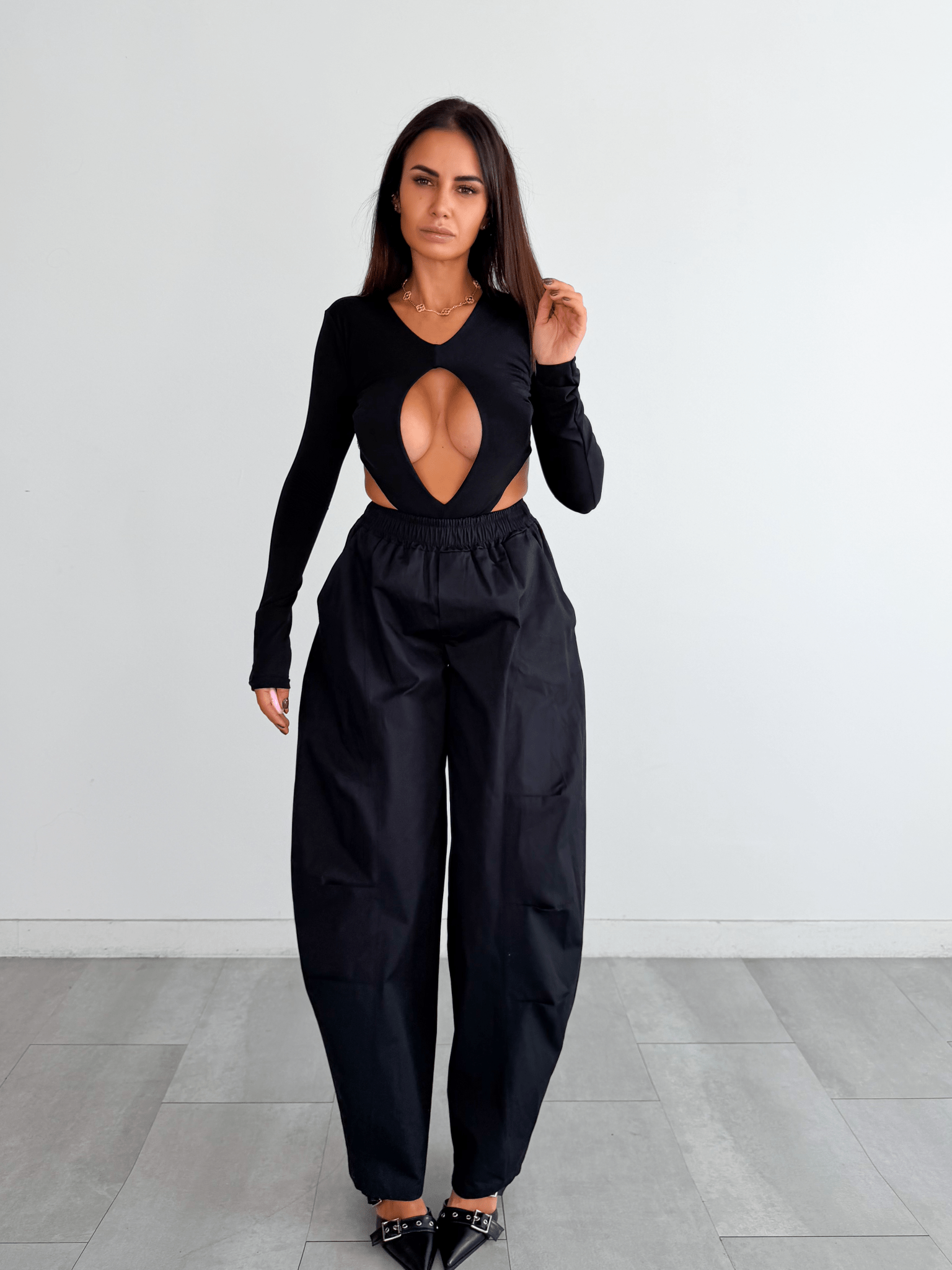 Pantalone Ampio - Nero - SAINTH