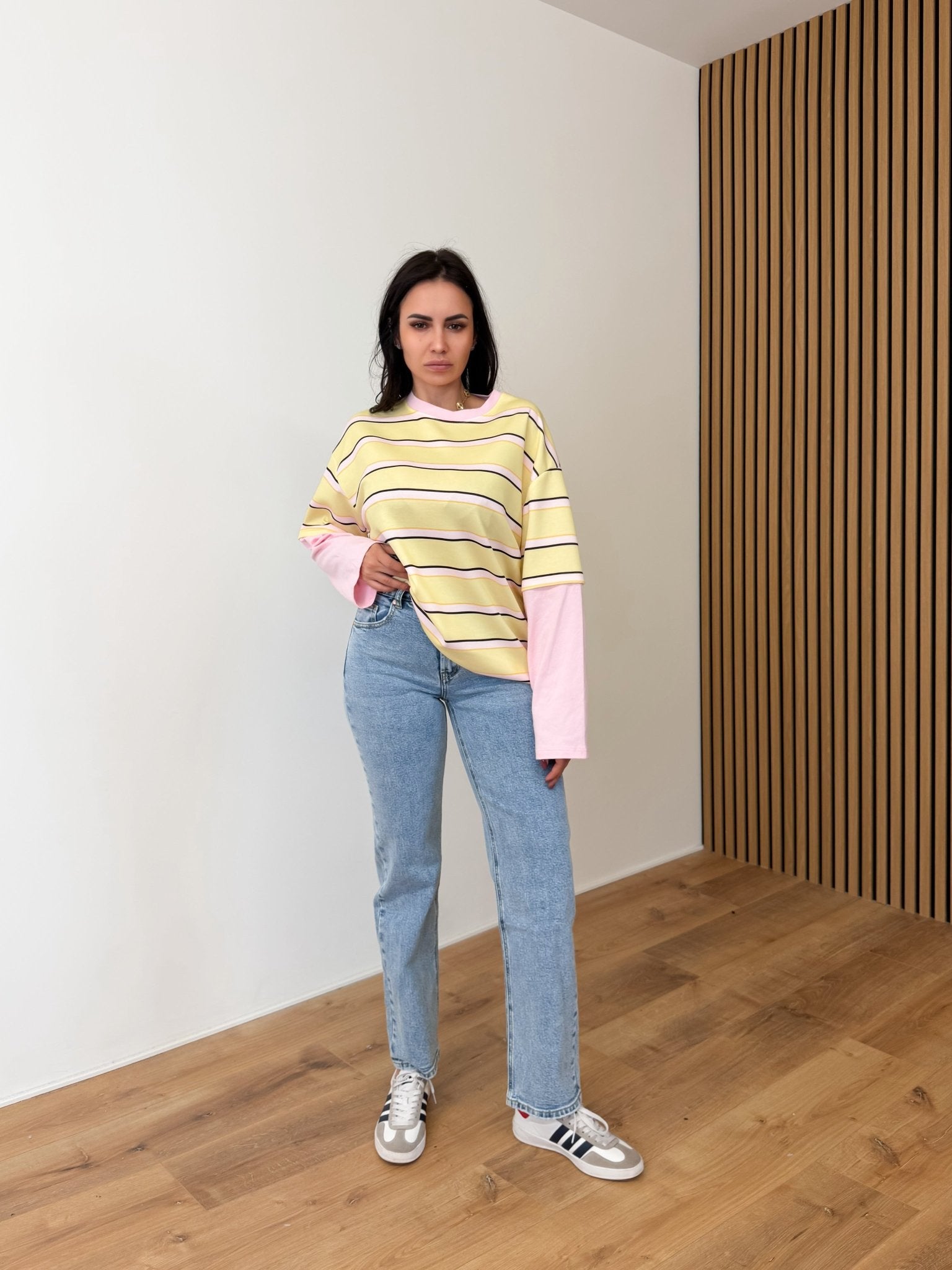 Maglia Skater - Gialla e Rosa - SAINTH