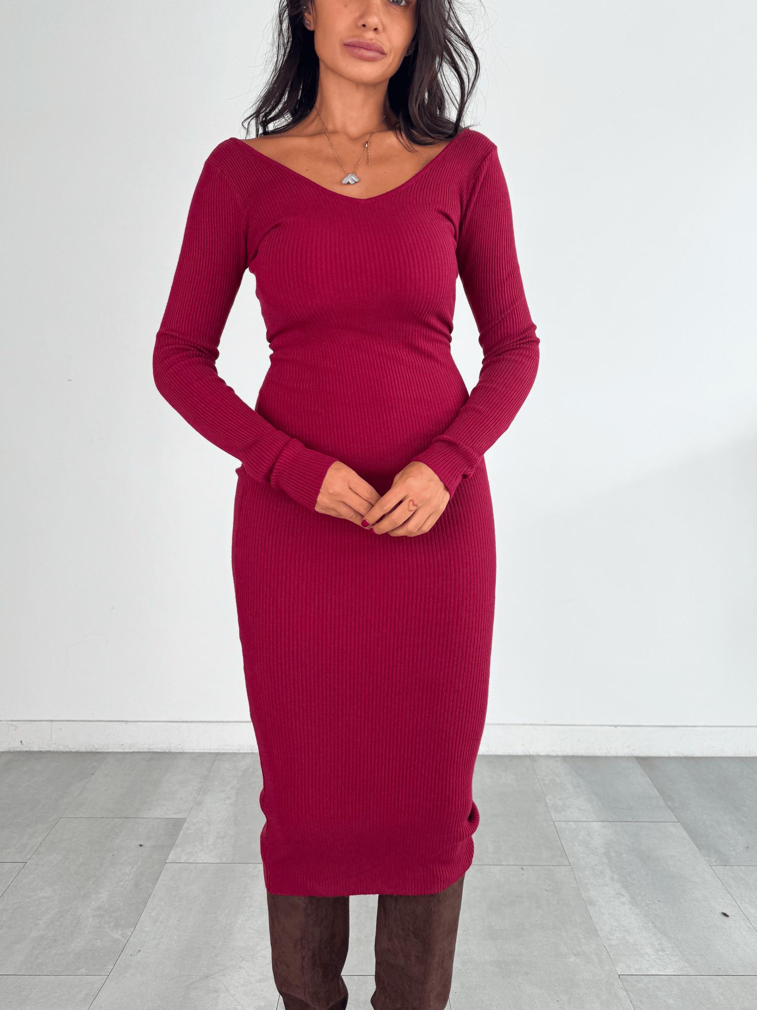 Abito Pull Fascino - Bordeaux - SAINTH