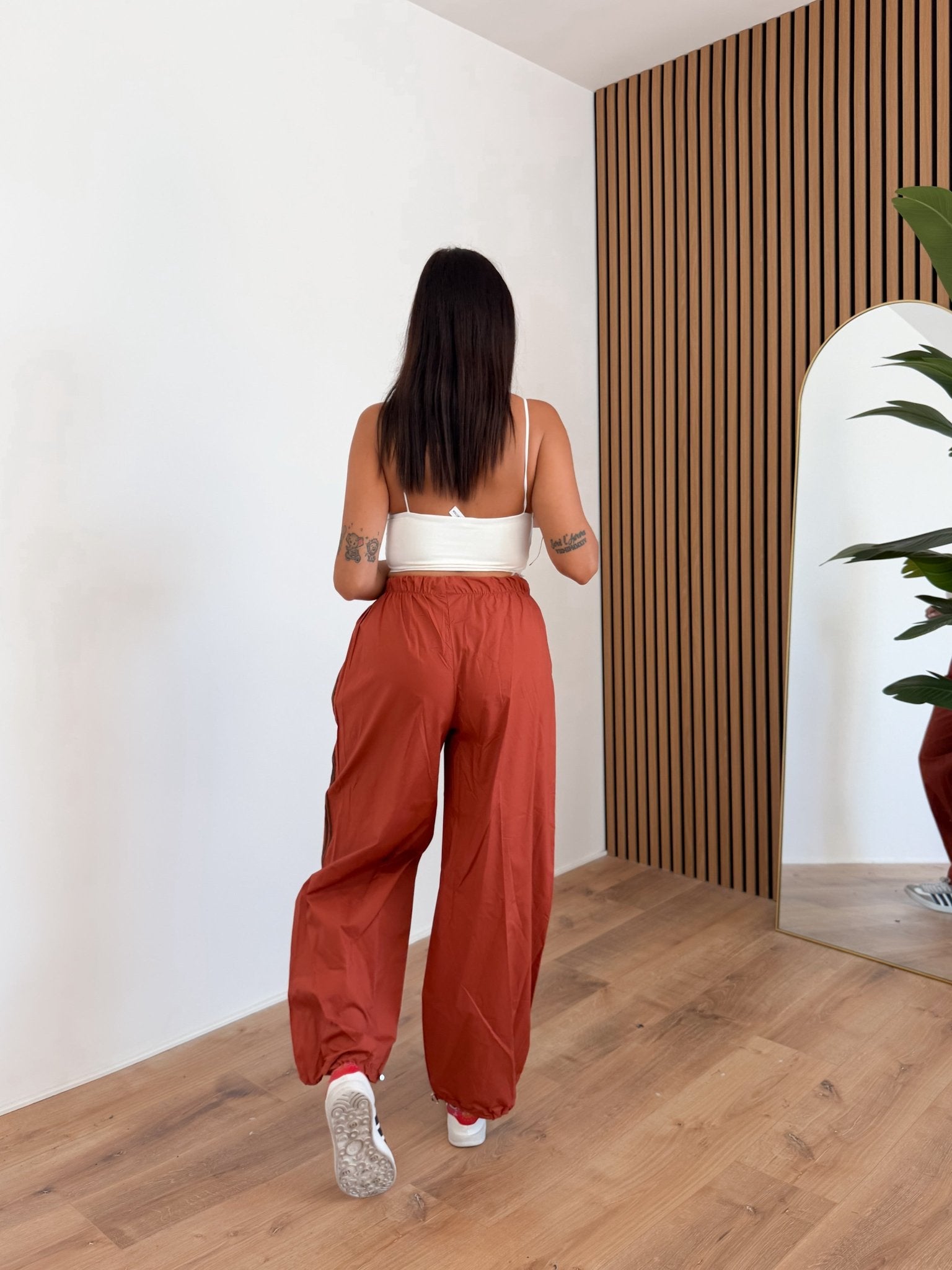 Pantalone Parachute - Coccio - SAINTH