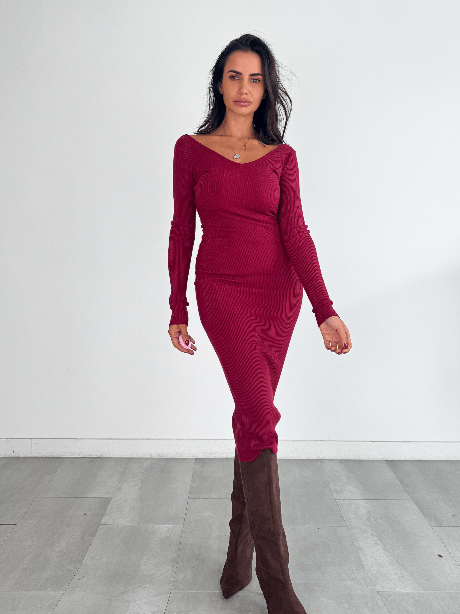 Abito Pull Fascino - Bordeaux - SAINTH