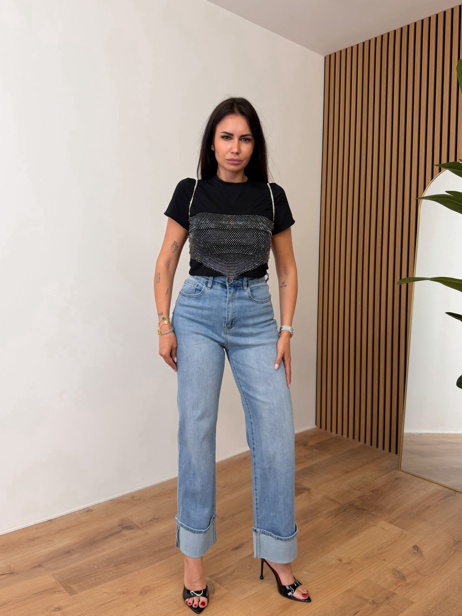 Jeans Risvolto - Denim - SAINTH