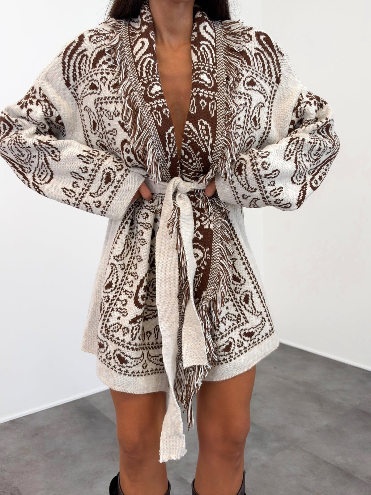 Cardigan Azteco - Burro Marrone - SAINTH