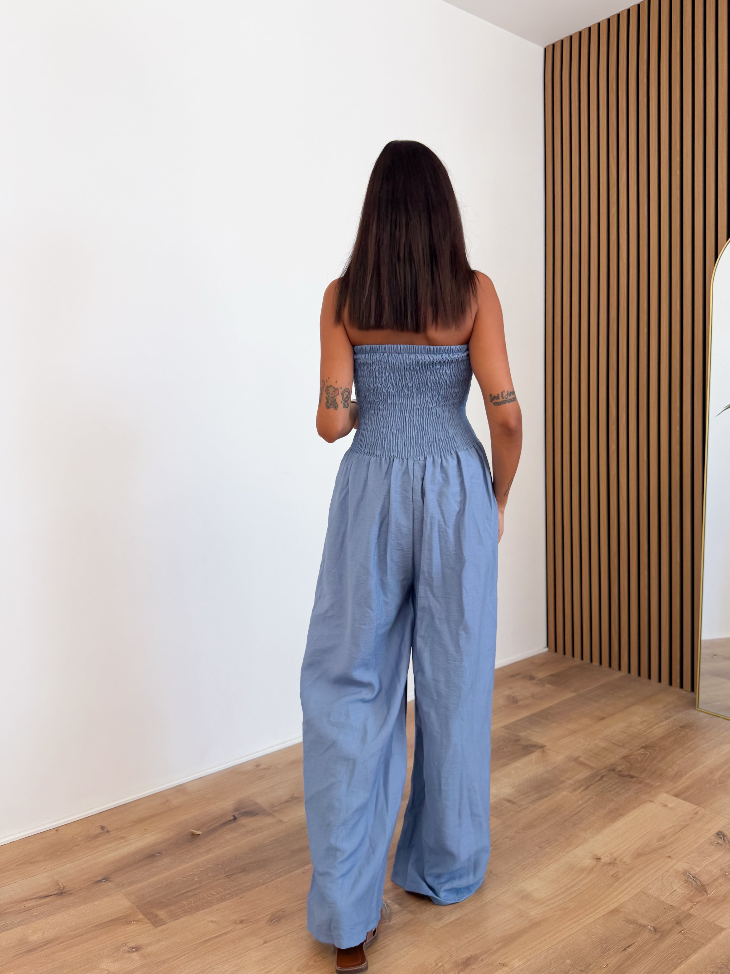 Tuta Intera Wide - Celeste