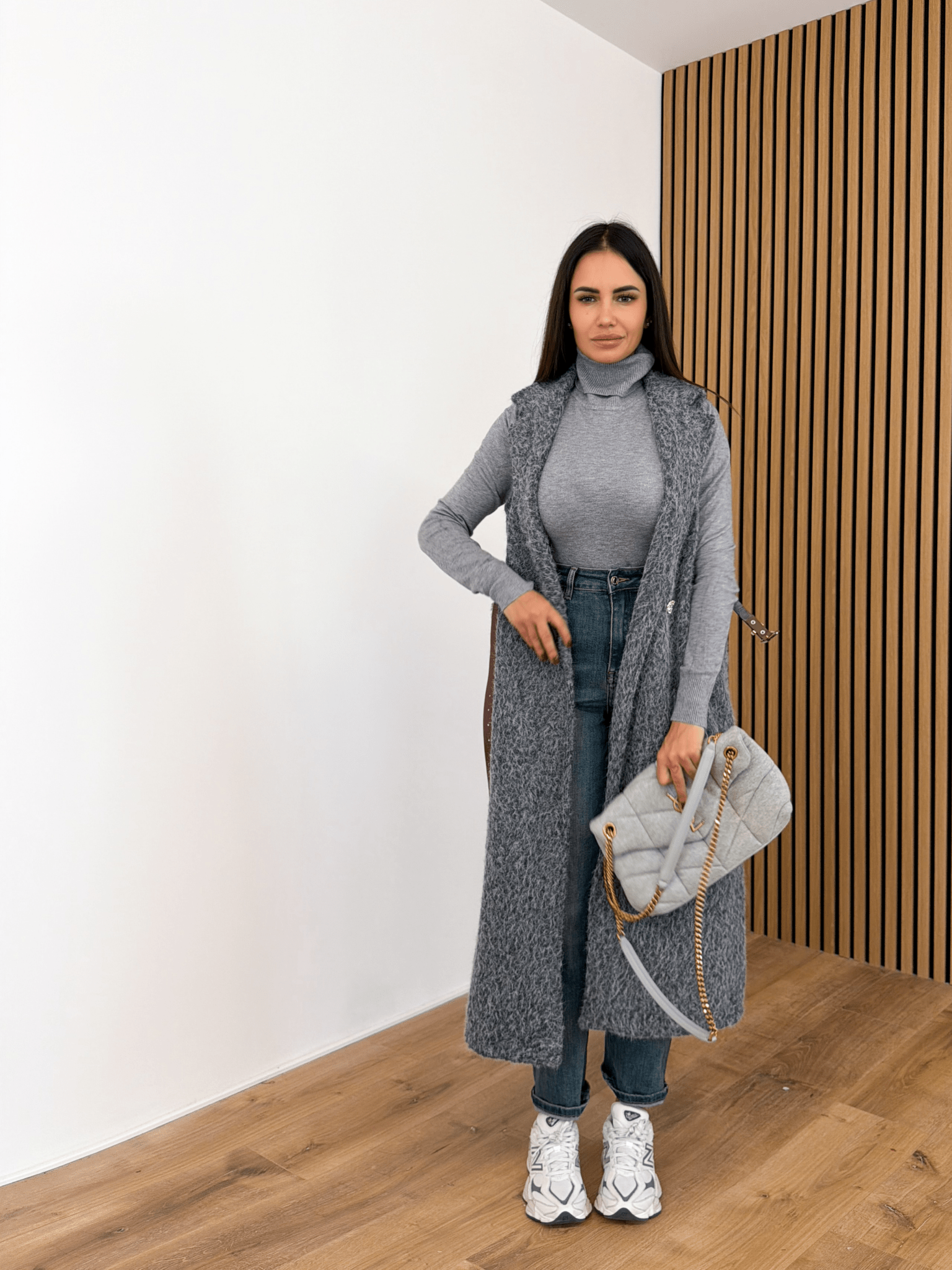 Pull Collo Alto - Grigio - SAINTH