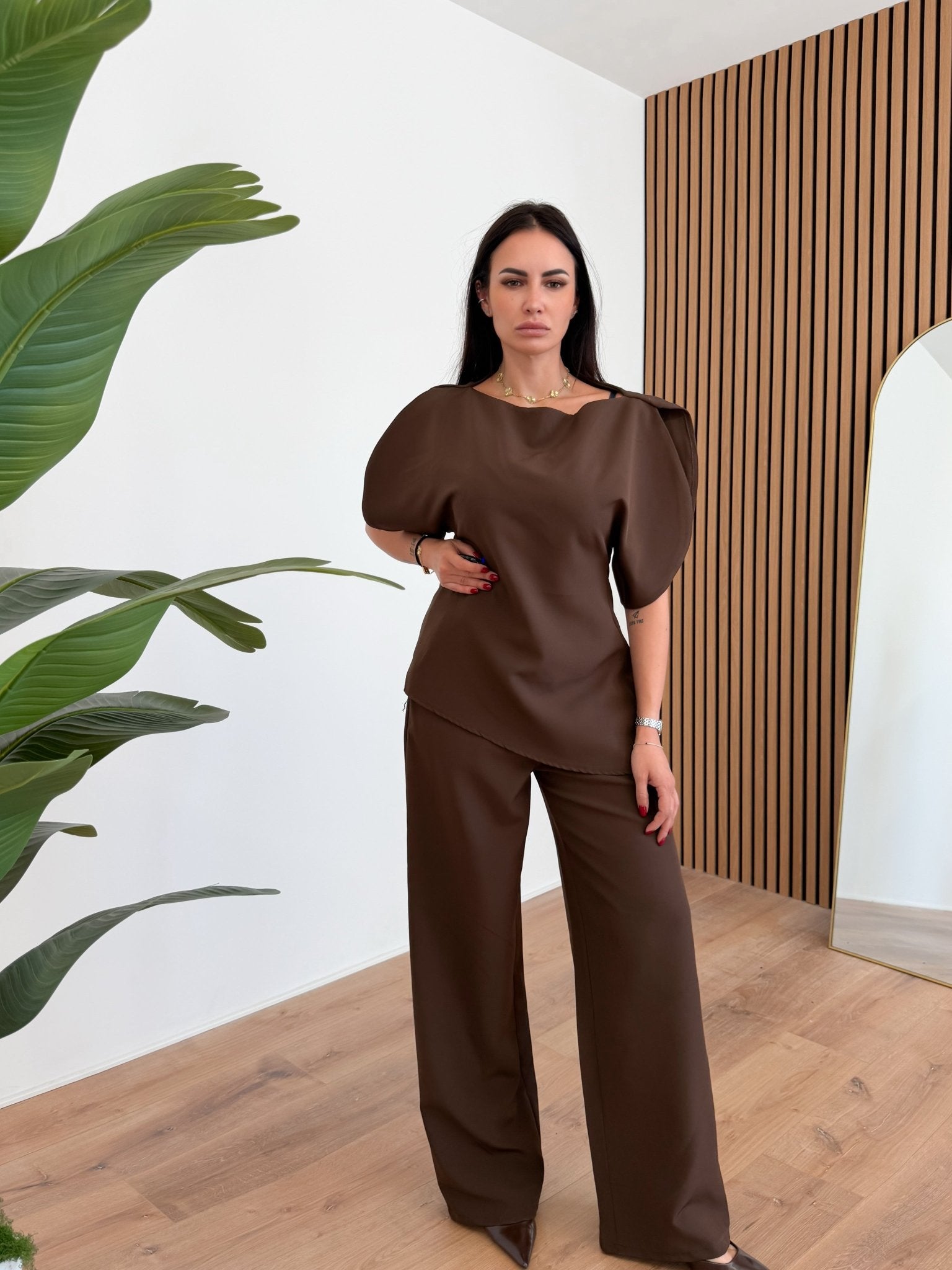 Coordinato Extra Volume - Marrone - SAINTH