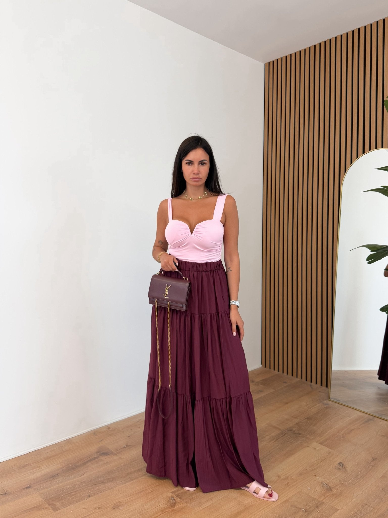 Top Scollo V - Rosa - SAINTH