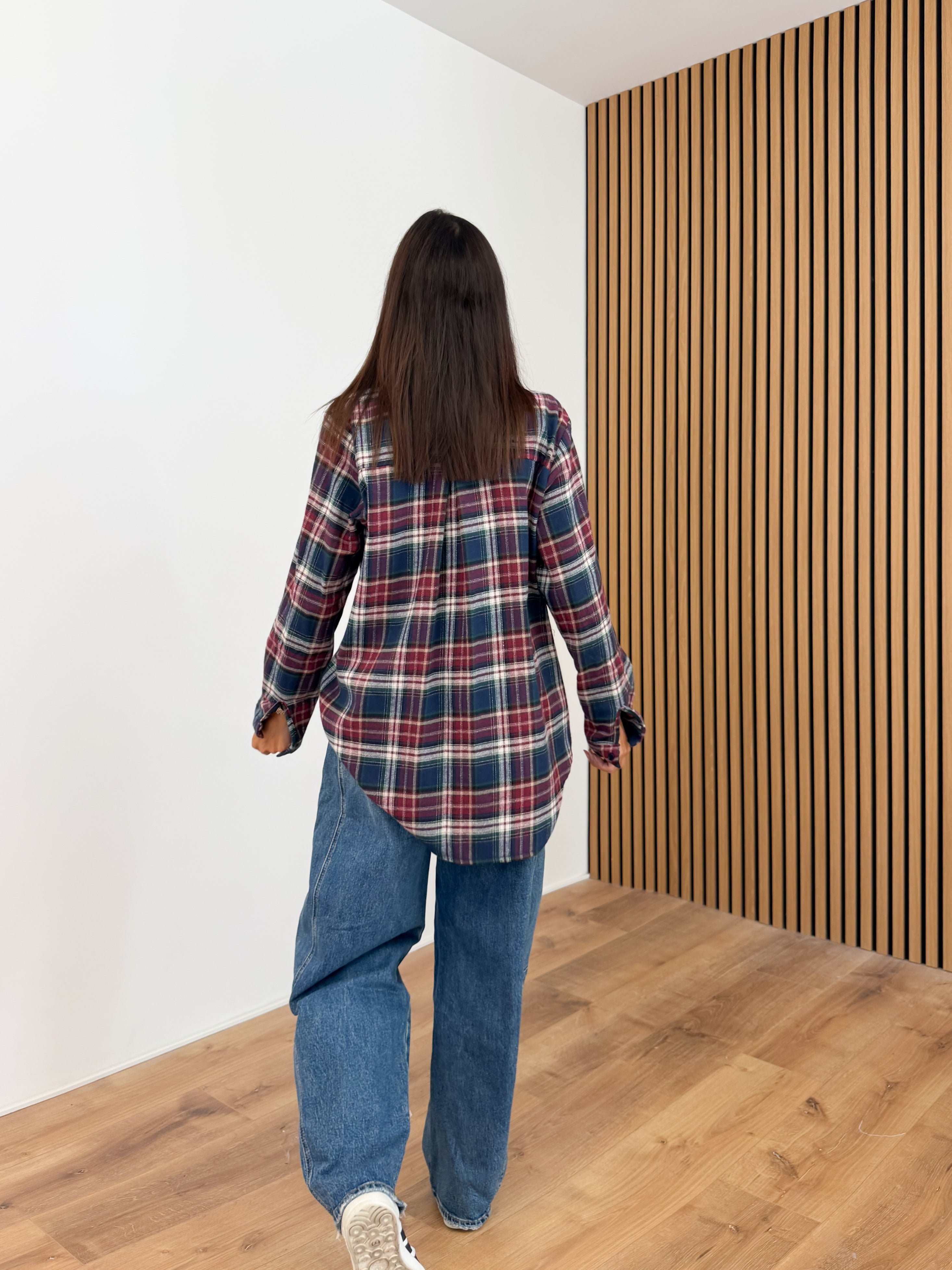 Camicia Farm - Blu Bordeaux