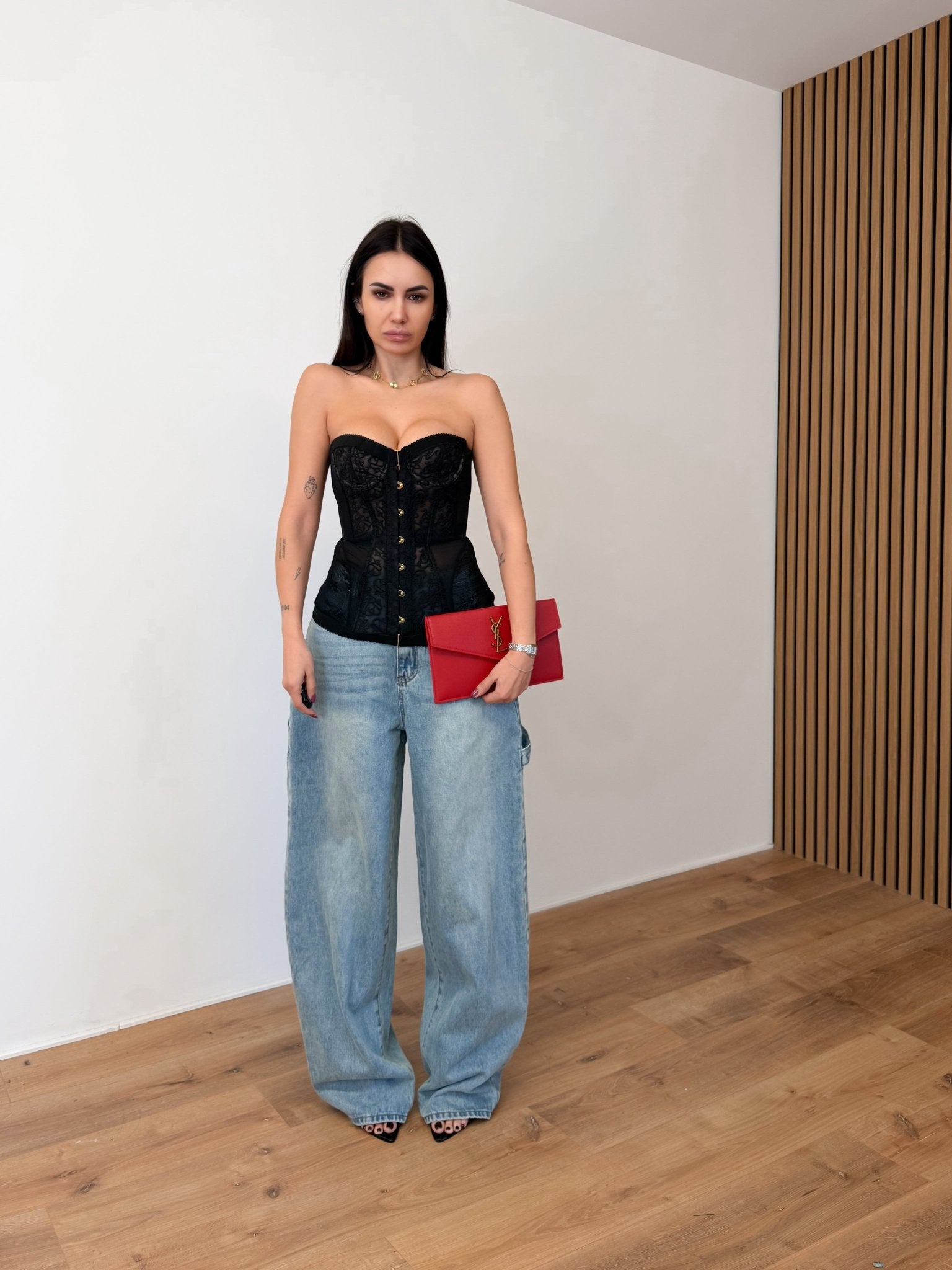 Corpetto Romance - Nero - SAINTH