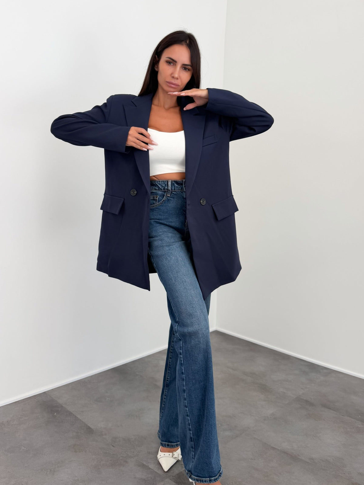Blazer Strutturato Must - Blu - SAINTH