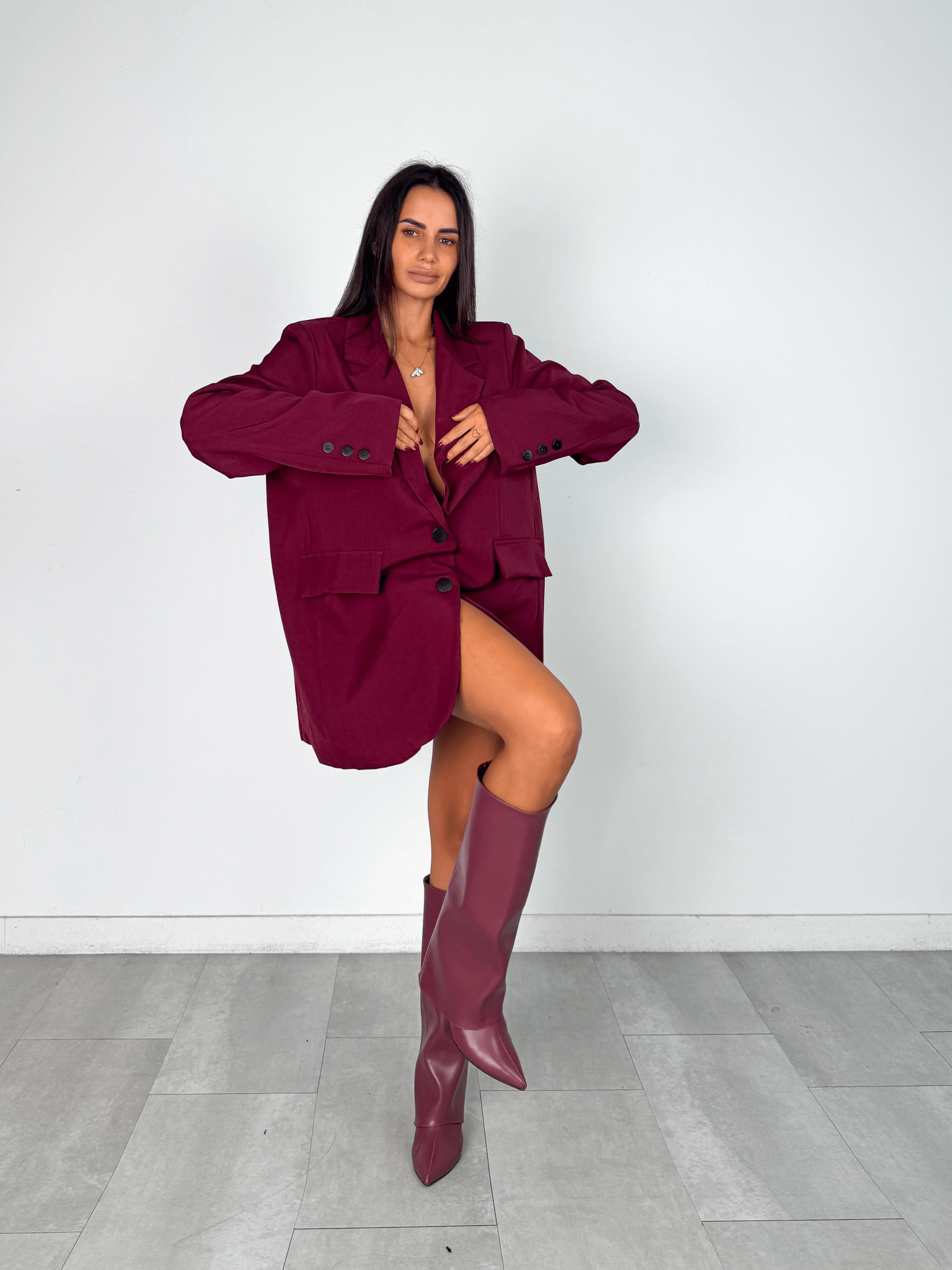 Blazer Simply Over - Bordeaux - SAINTH