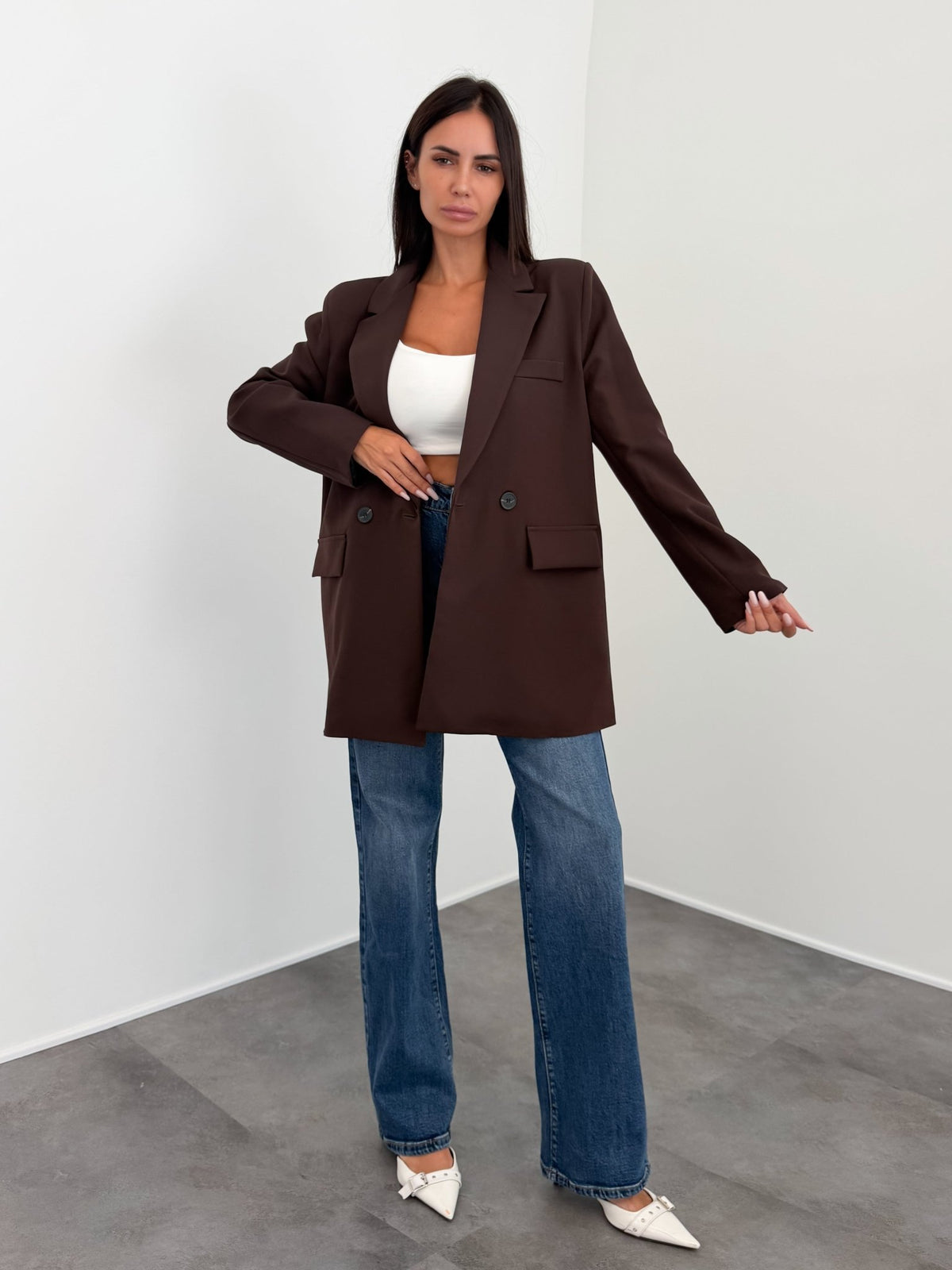 Blazer Strutturato Must - Marrone - SAINTH
