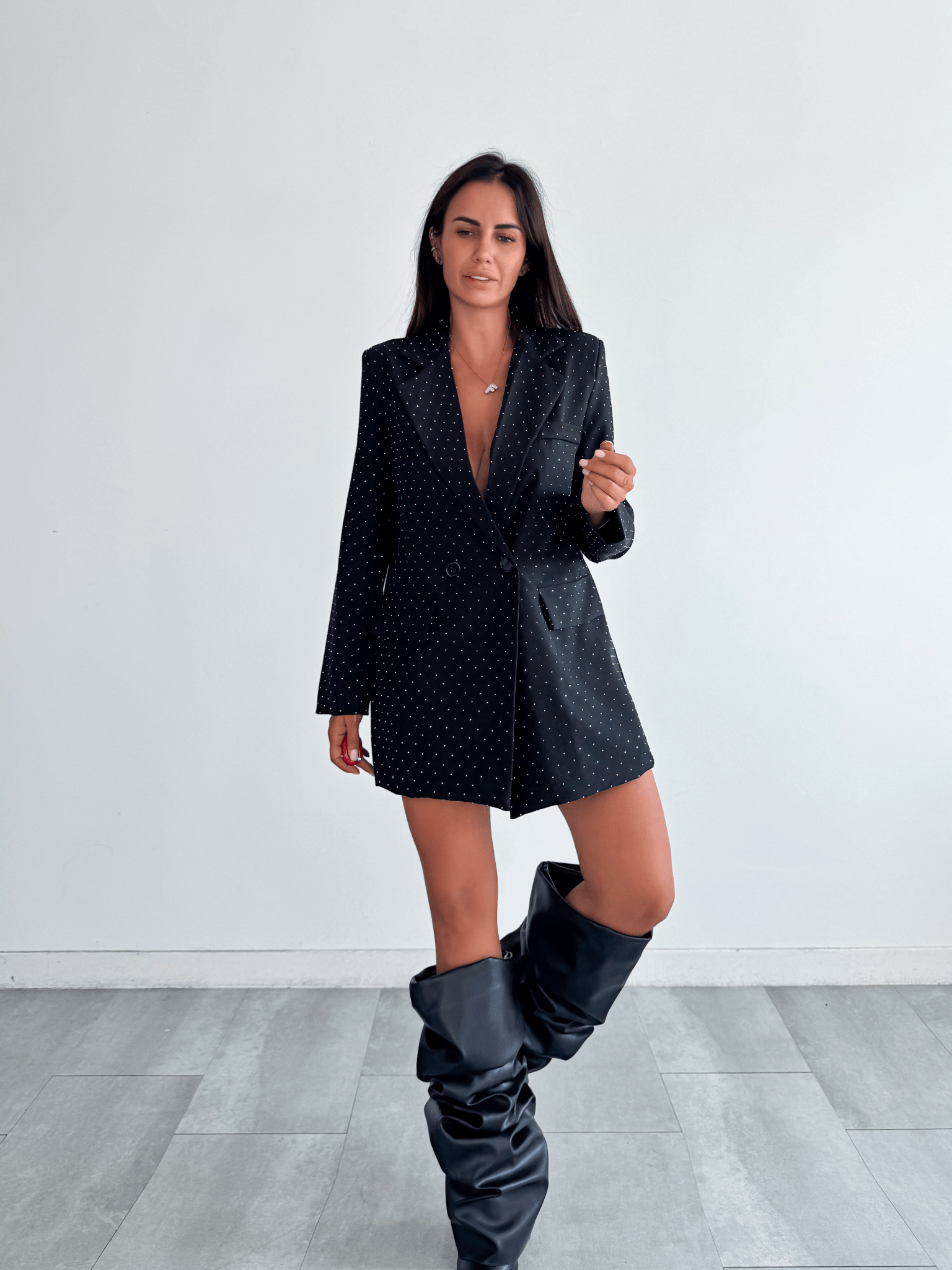 Blazer Over Brilliant - Nero - SAINTH