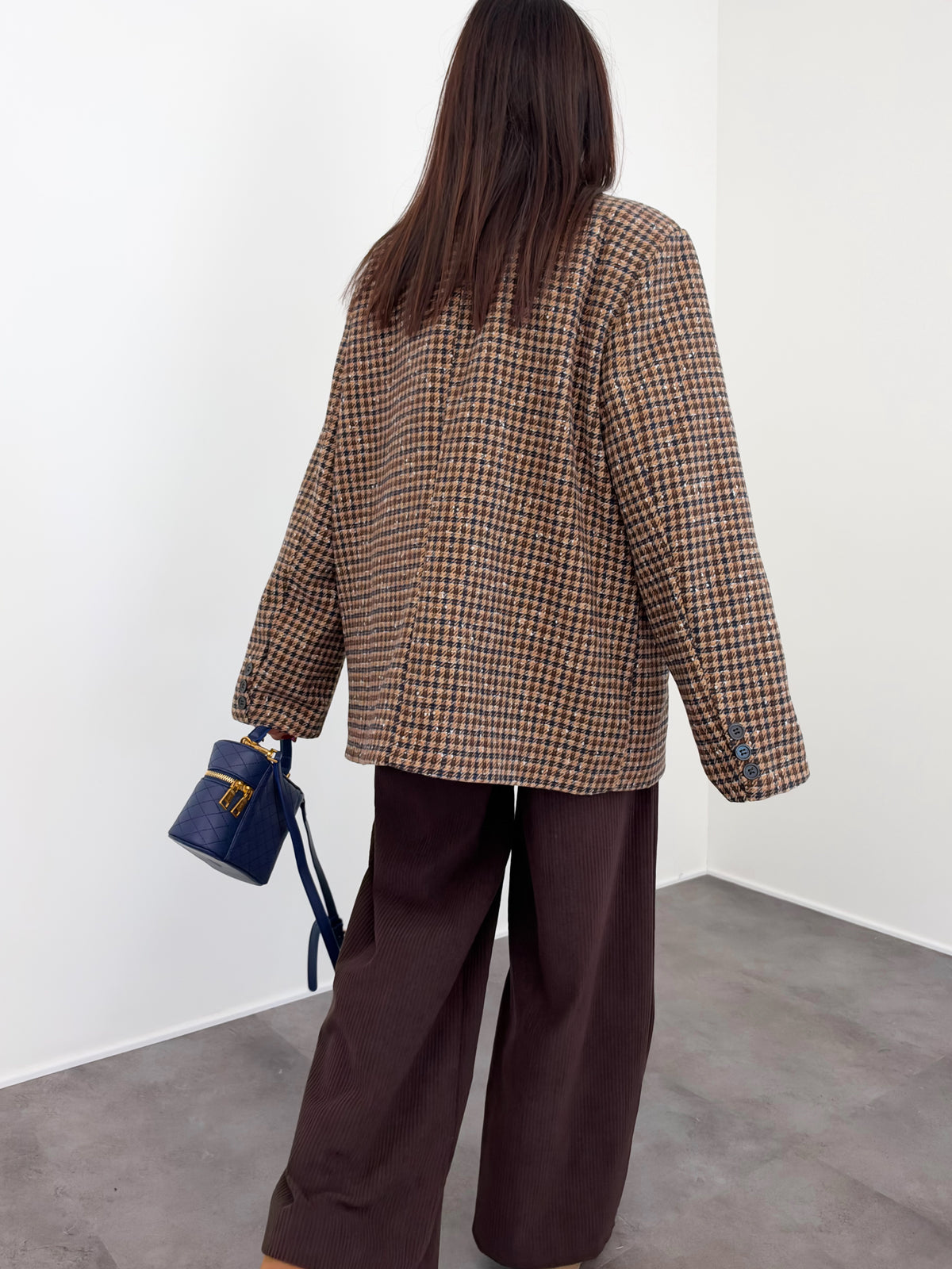 Cappotto Blazer PDP - Blu Marrone