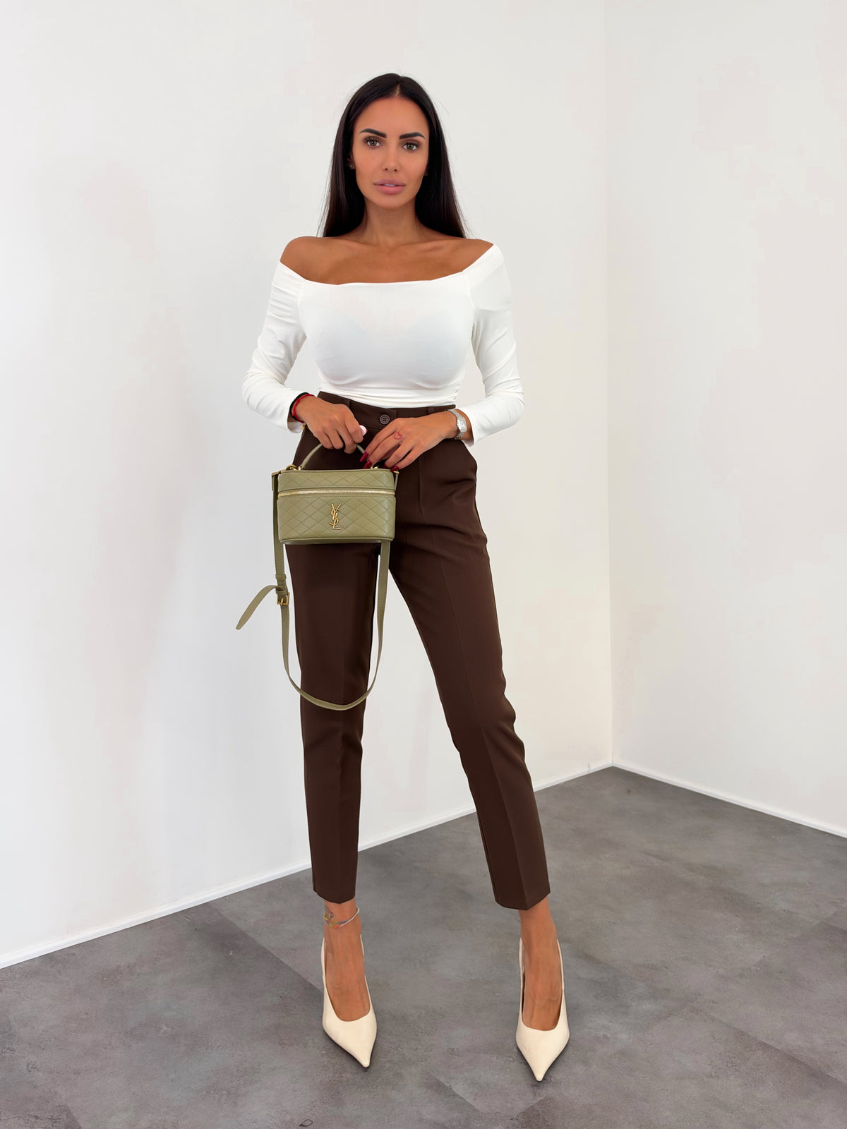 Pantalone Slim - Marrone