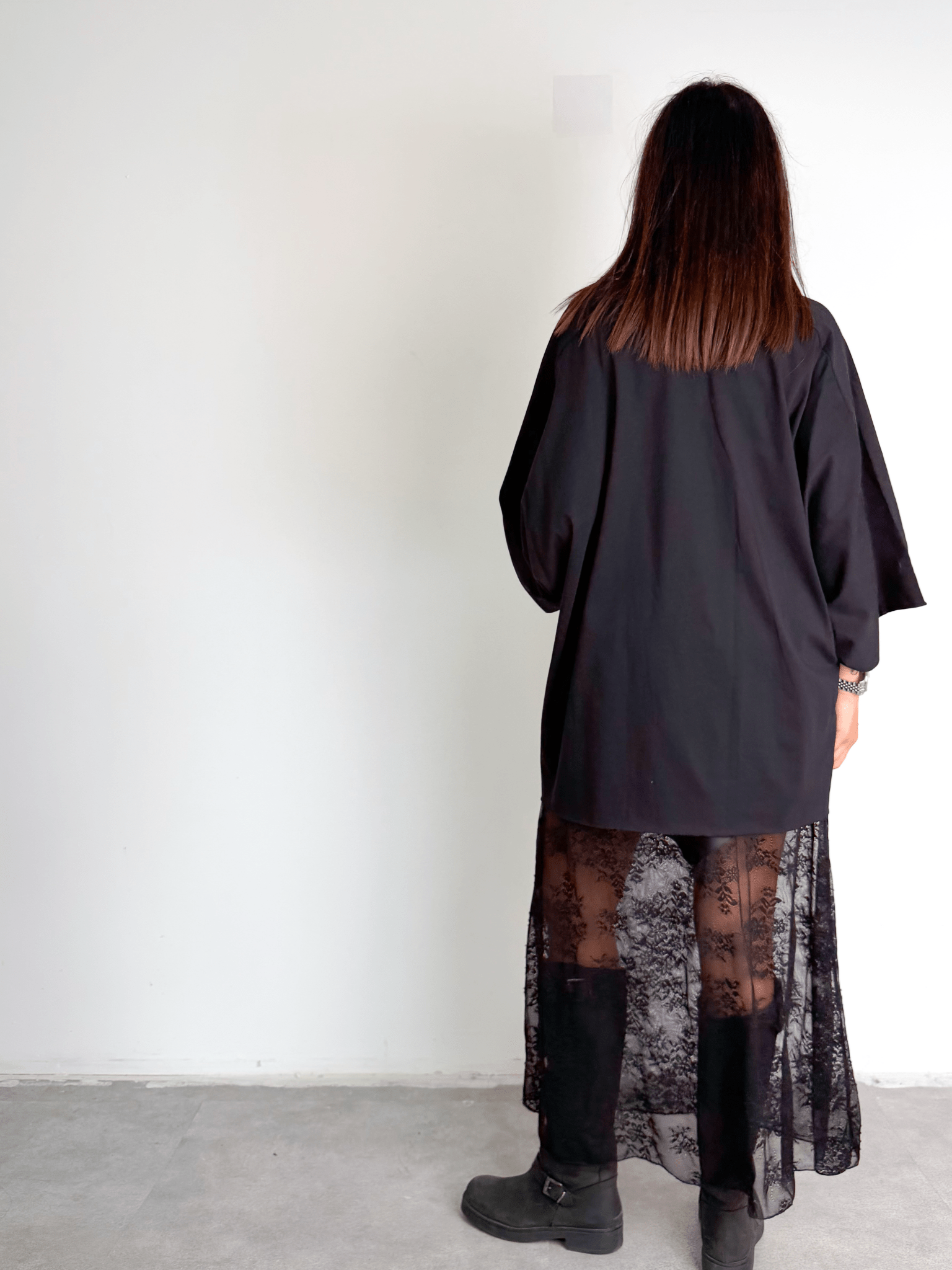 Gonna Rasata Pizzo - Nera - SAINTH