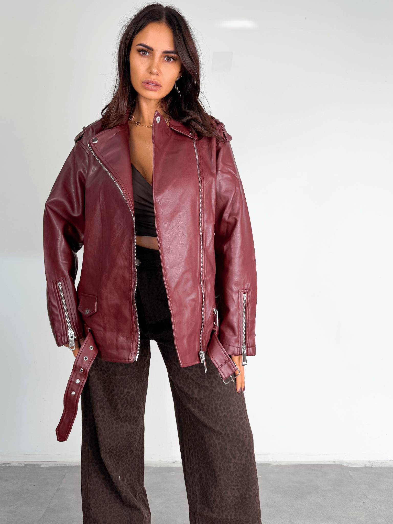 Jeans Graffio - Leopardato Scuro - SAINTH