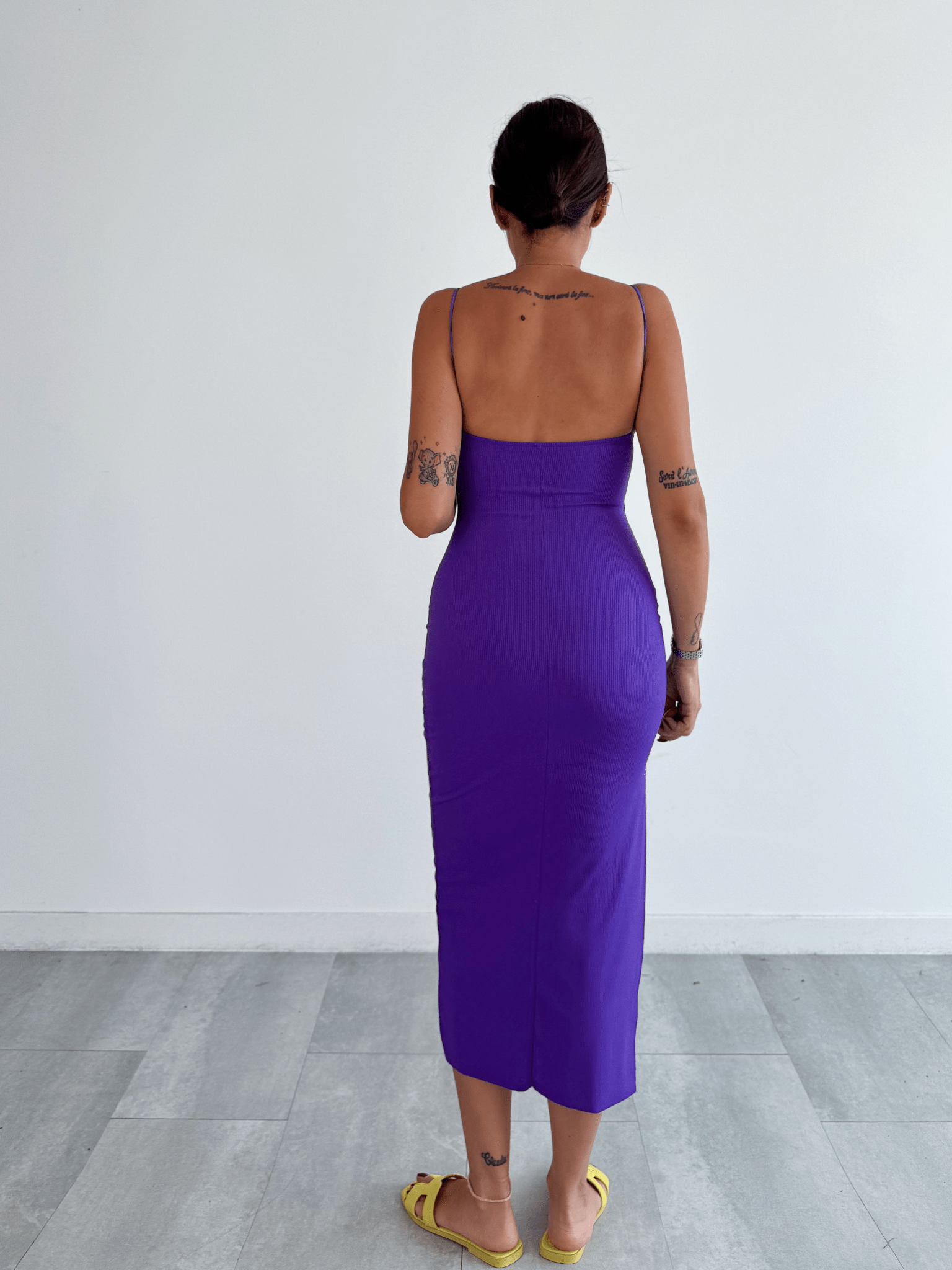 Abito Costine Basic - Viola - SAINTH