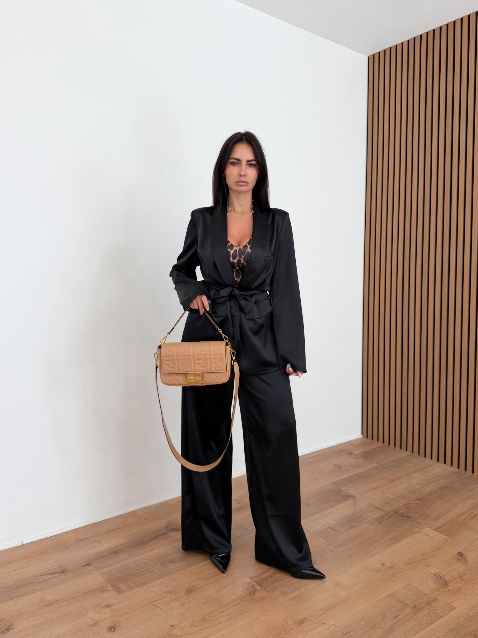 Coordinato Satin - Nero - SAINTH