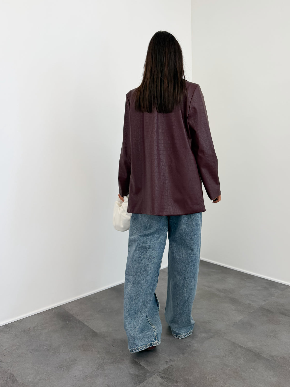 Blazer Croco - Bordeaux