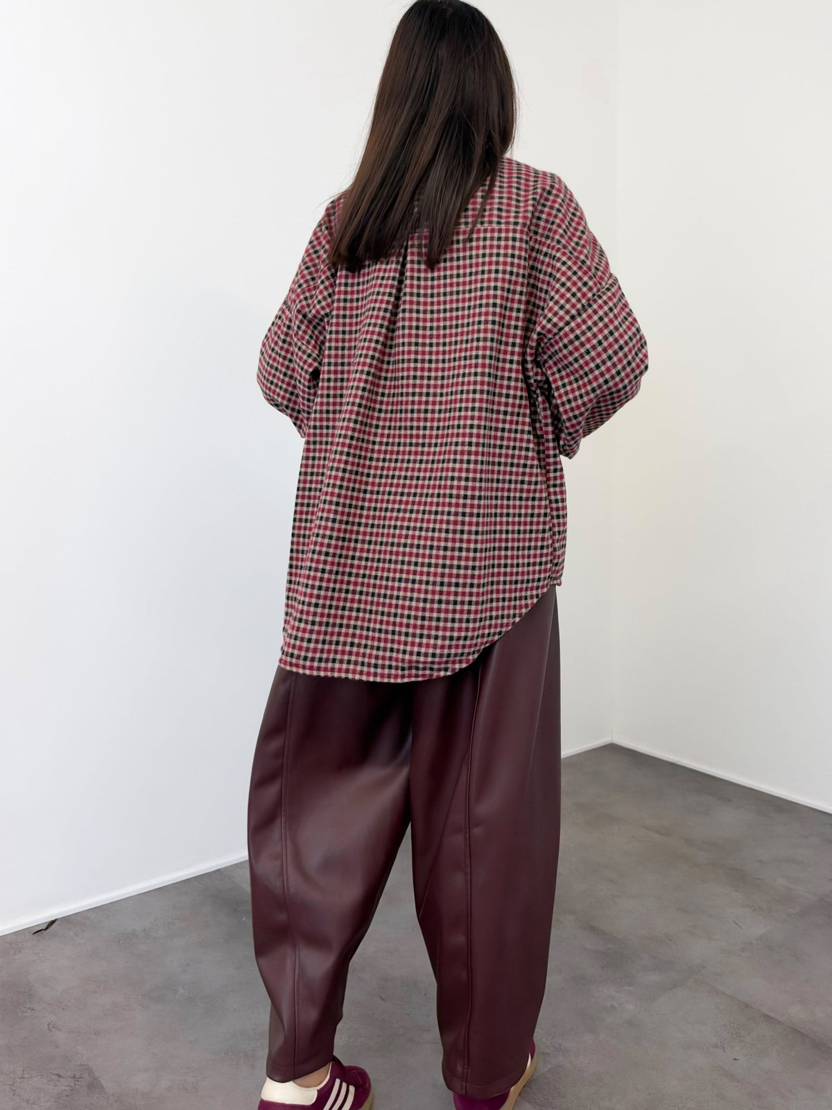 Camicia Factory - Bordeaux Burro Nera - SAINTH