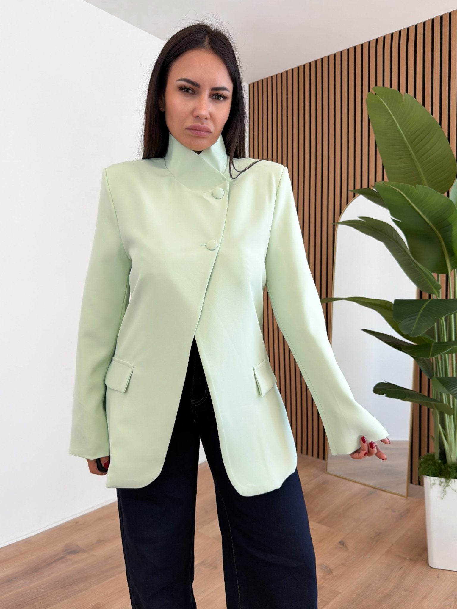 Blazer Neck - Salvia - SAINTH