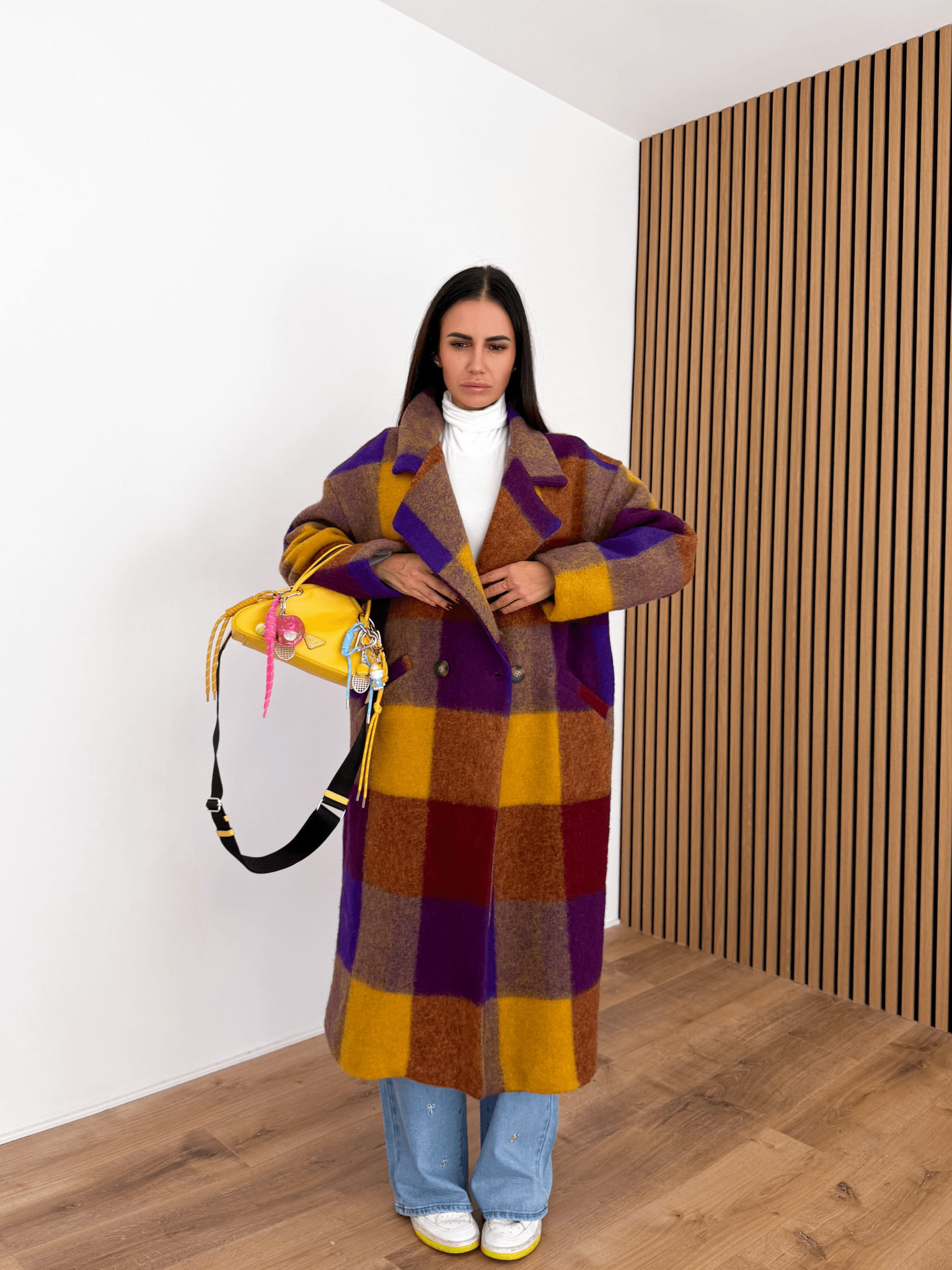 Cappotto Lusso - Senape e Viola - SAINTH