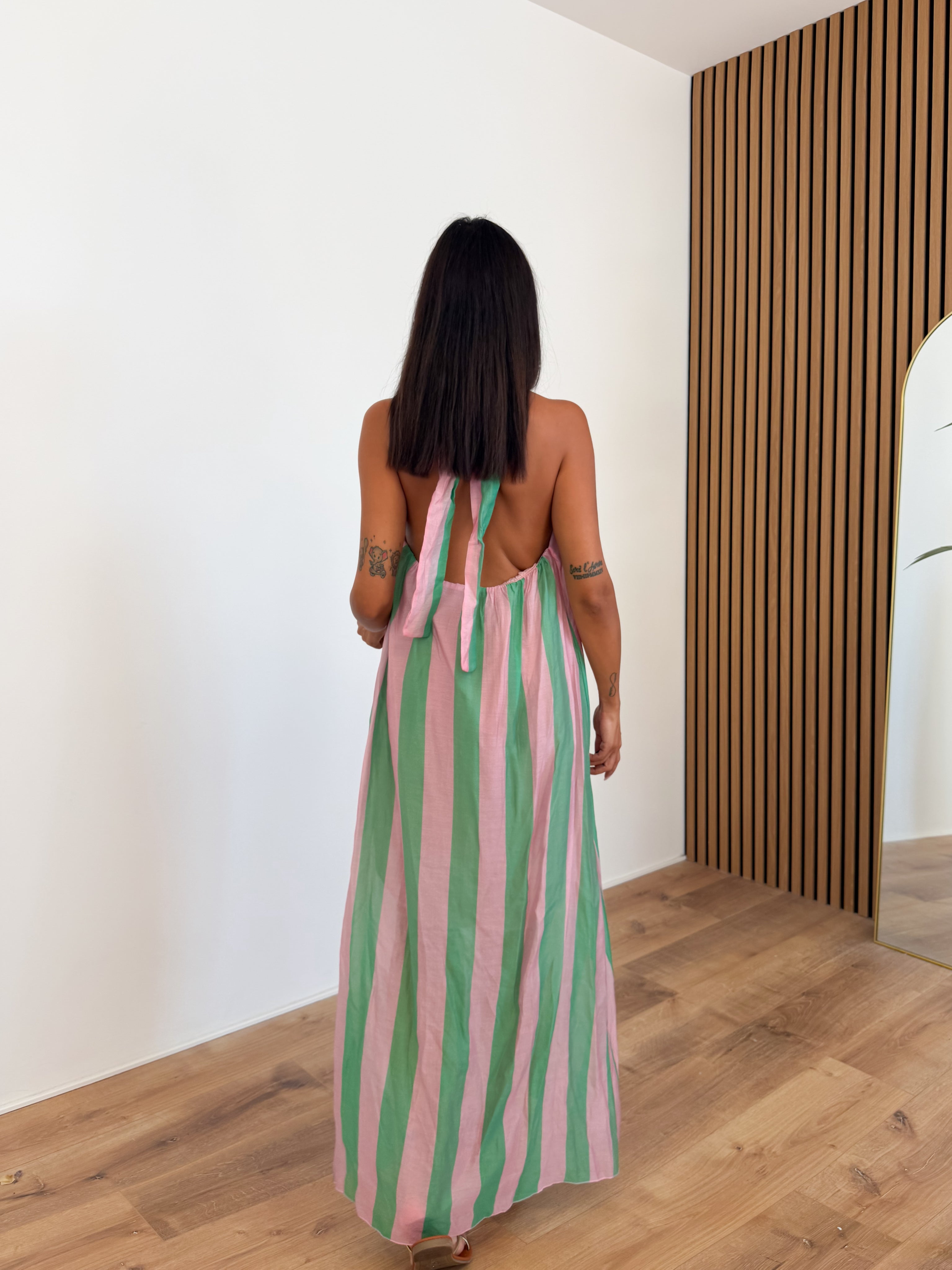 Abito Lines - Rosa Verde