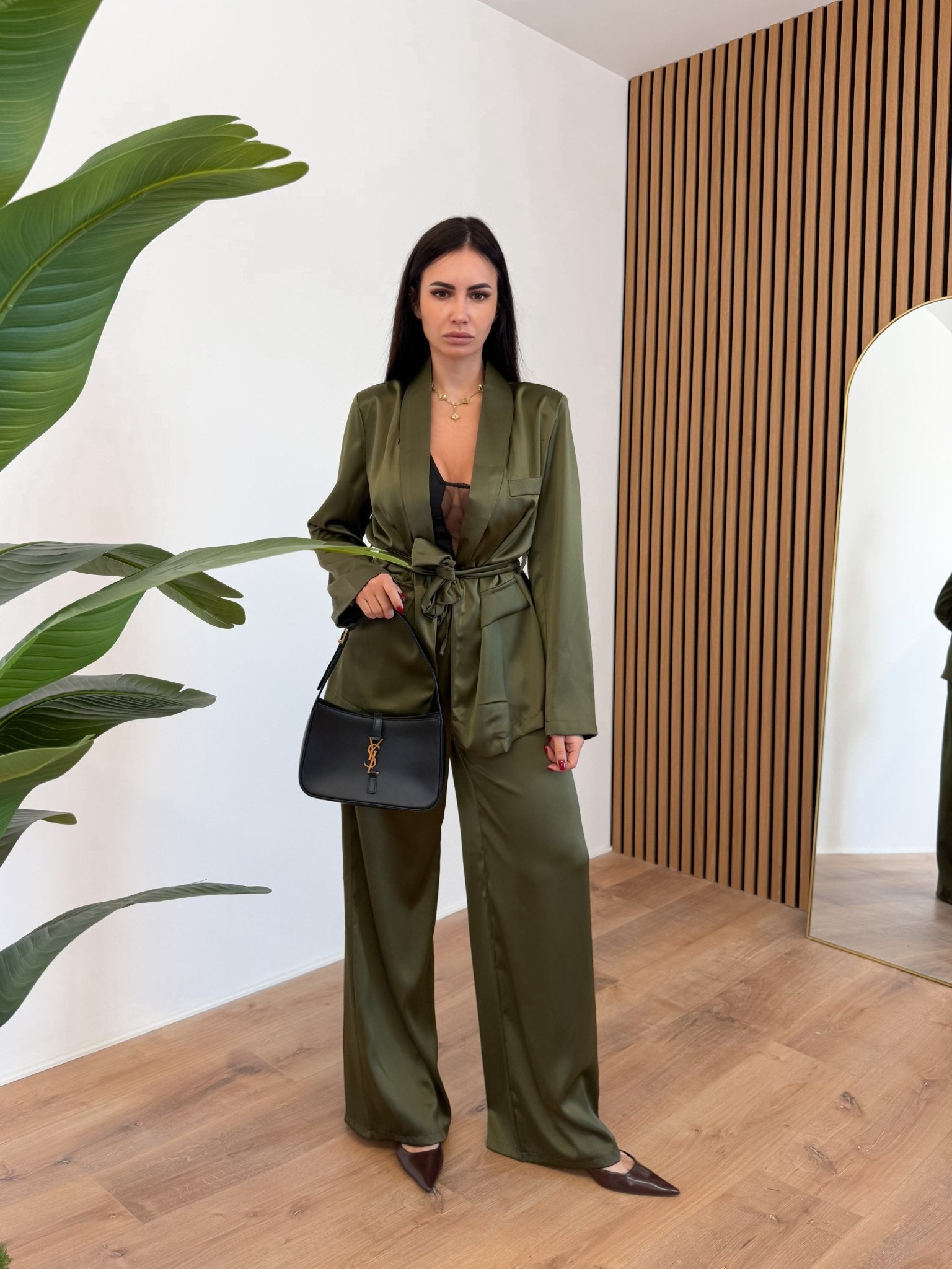 Coordinato Satin - Army Green - SAINTH