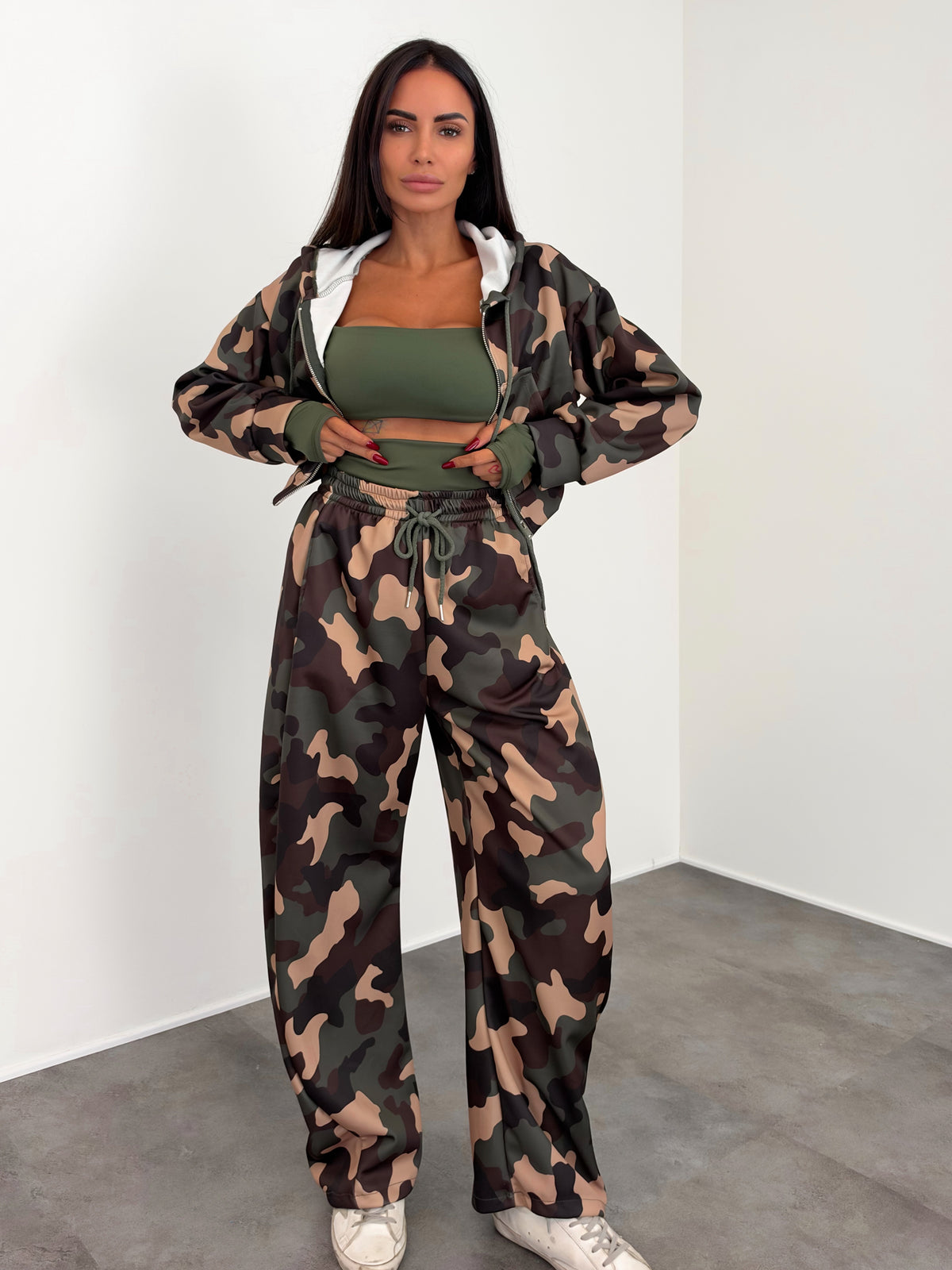 Coordinato Tris Combat - Army Green
