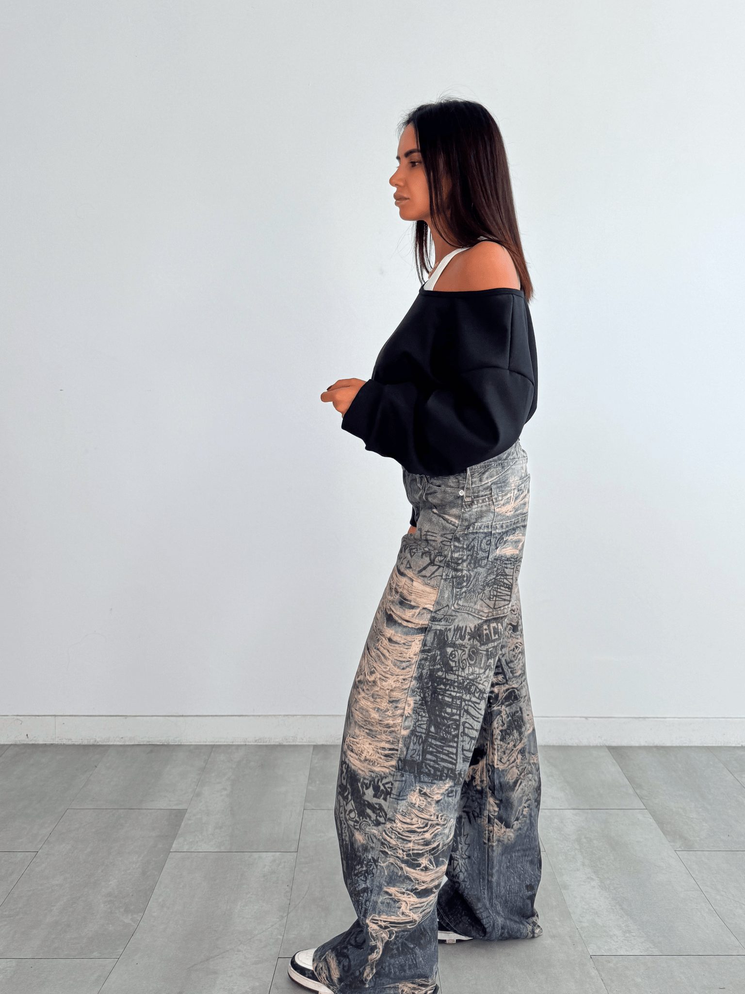 Jeans Spiderweb - Denim - SAINTH