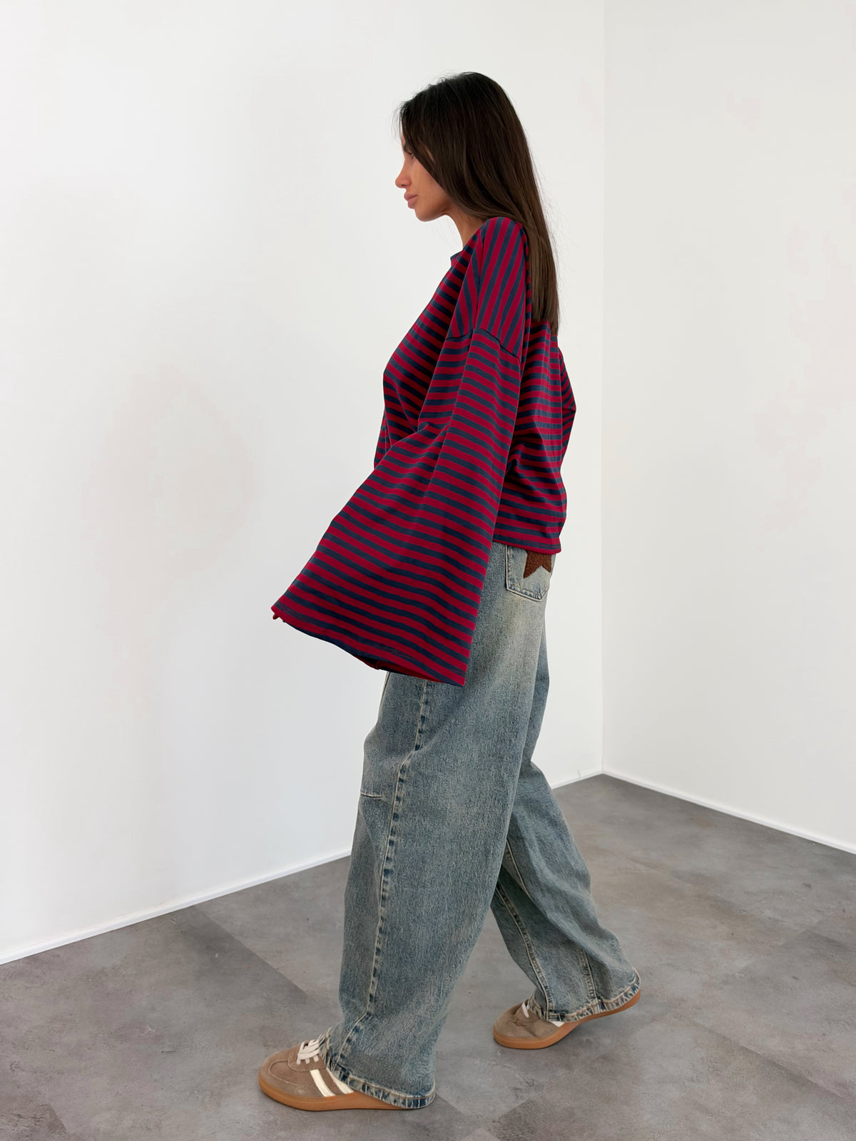 Maglia Stregatto - Bordeaux Blu