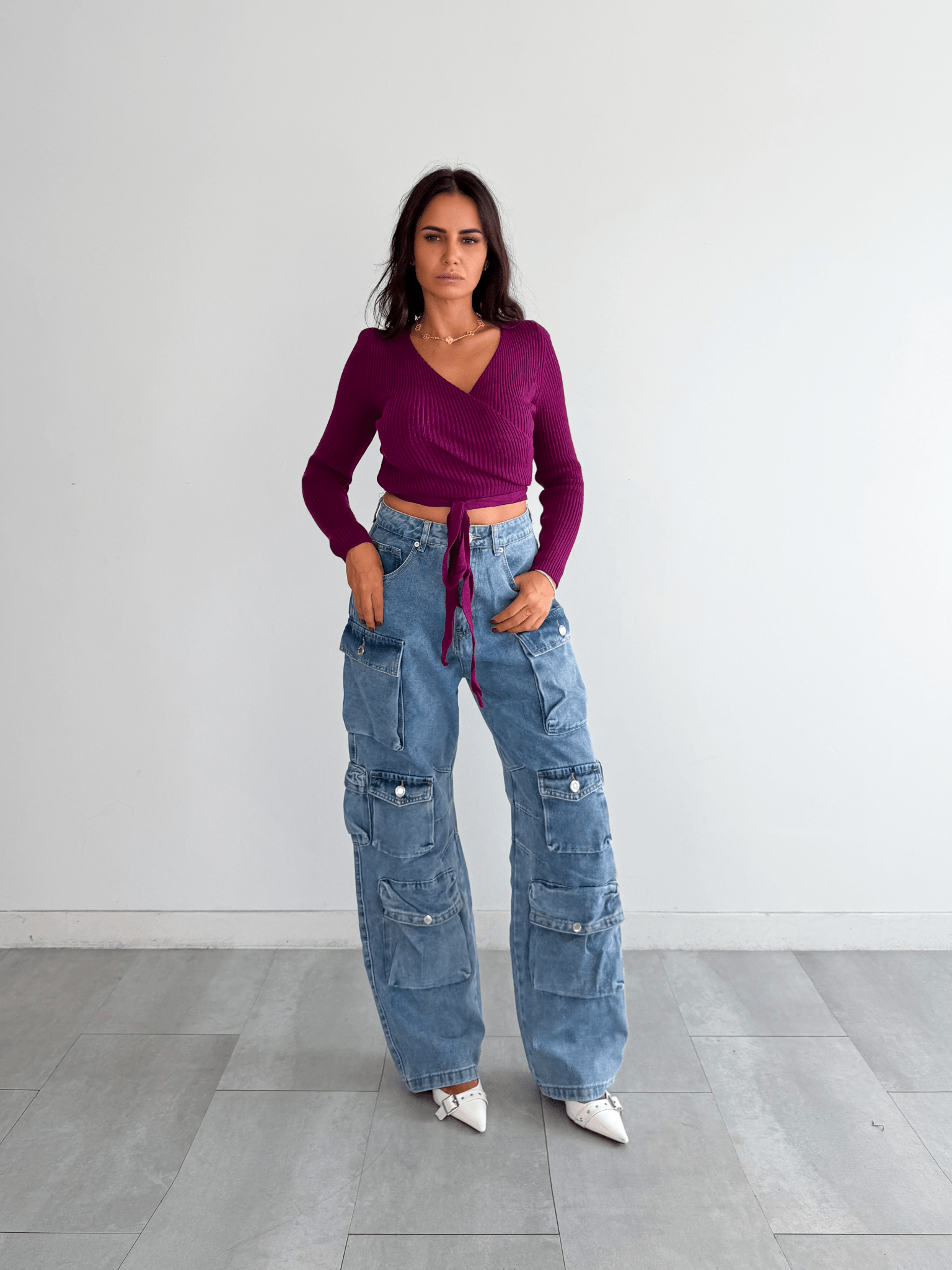 Pantalone Cargo Solution - Blu - SAINTH