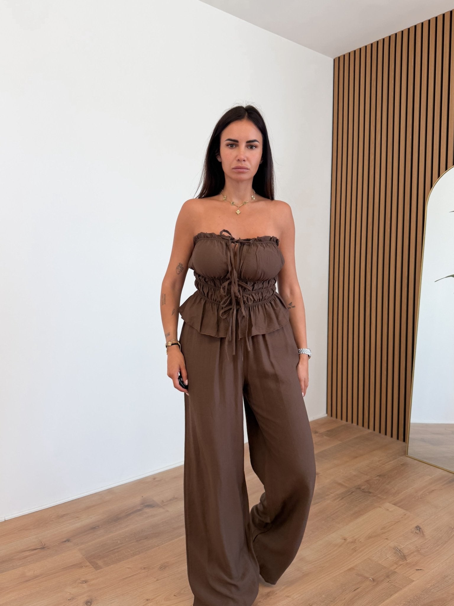 Coordinato Disarie - Marrone - SAINTH