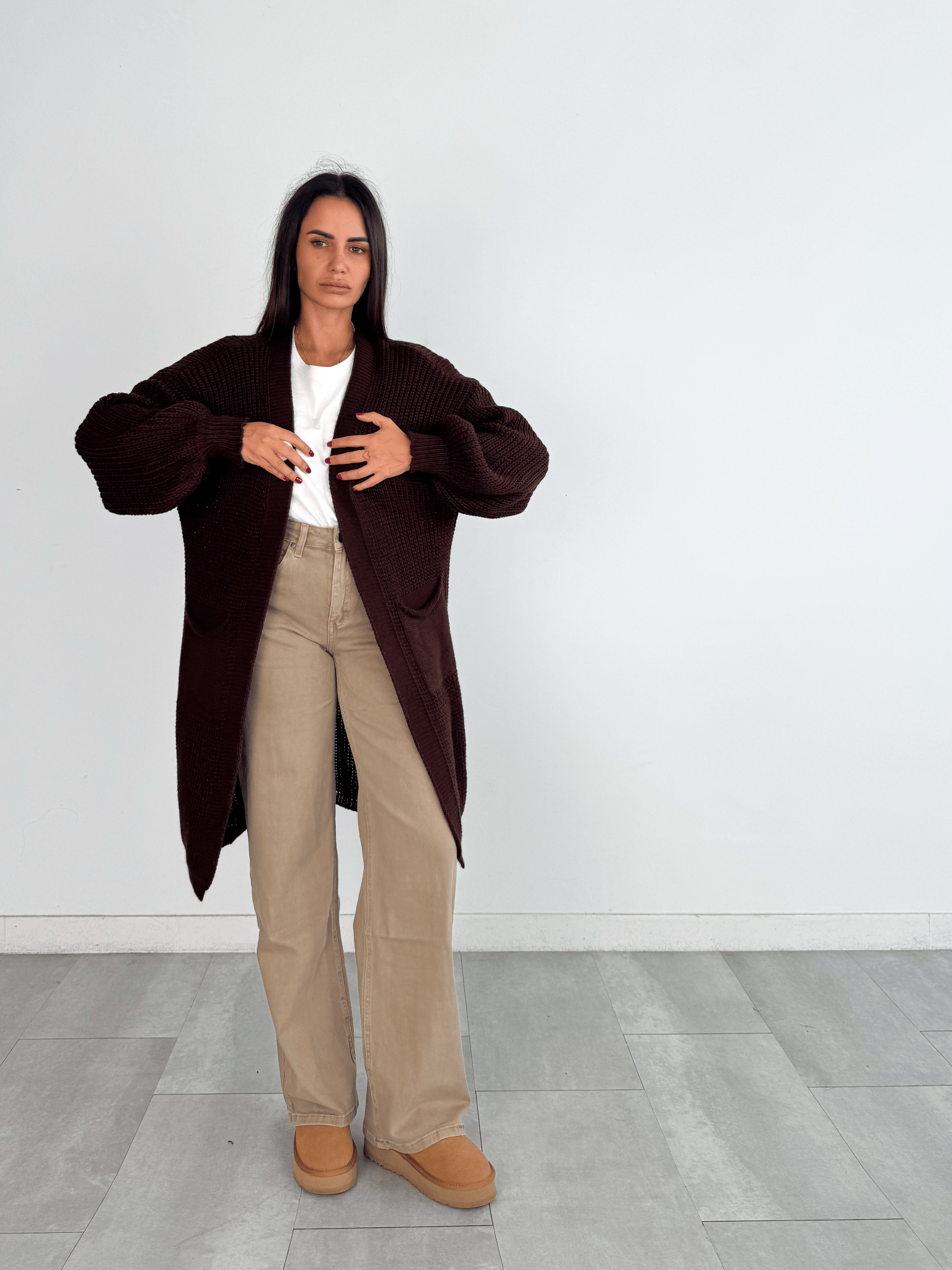 Cardigan Flamingo - Marrone - SAINTH