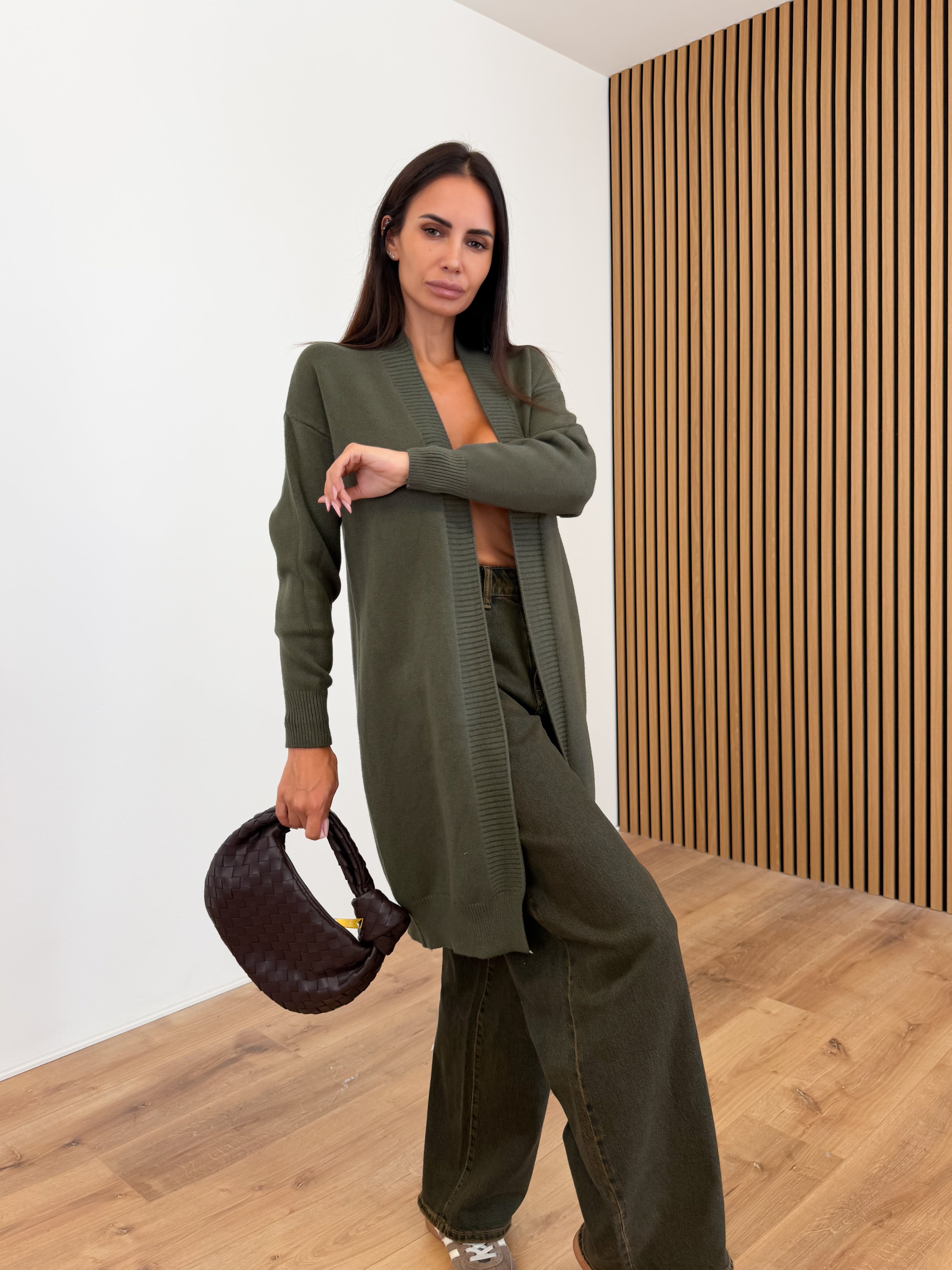 Cardigan Utility - Army Green