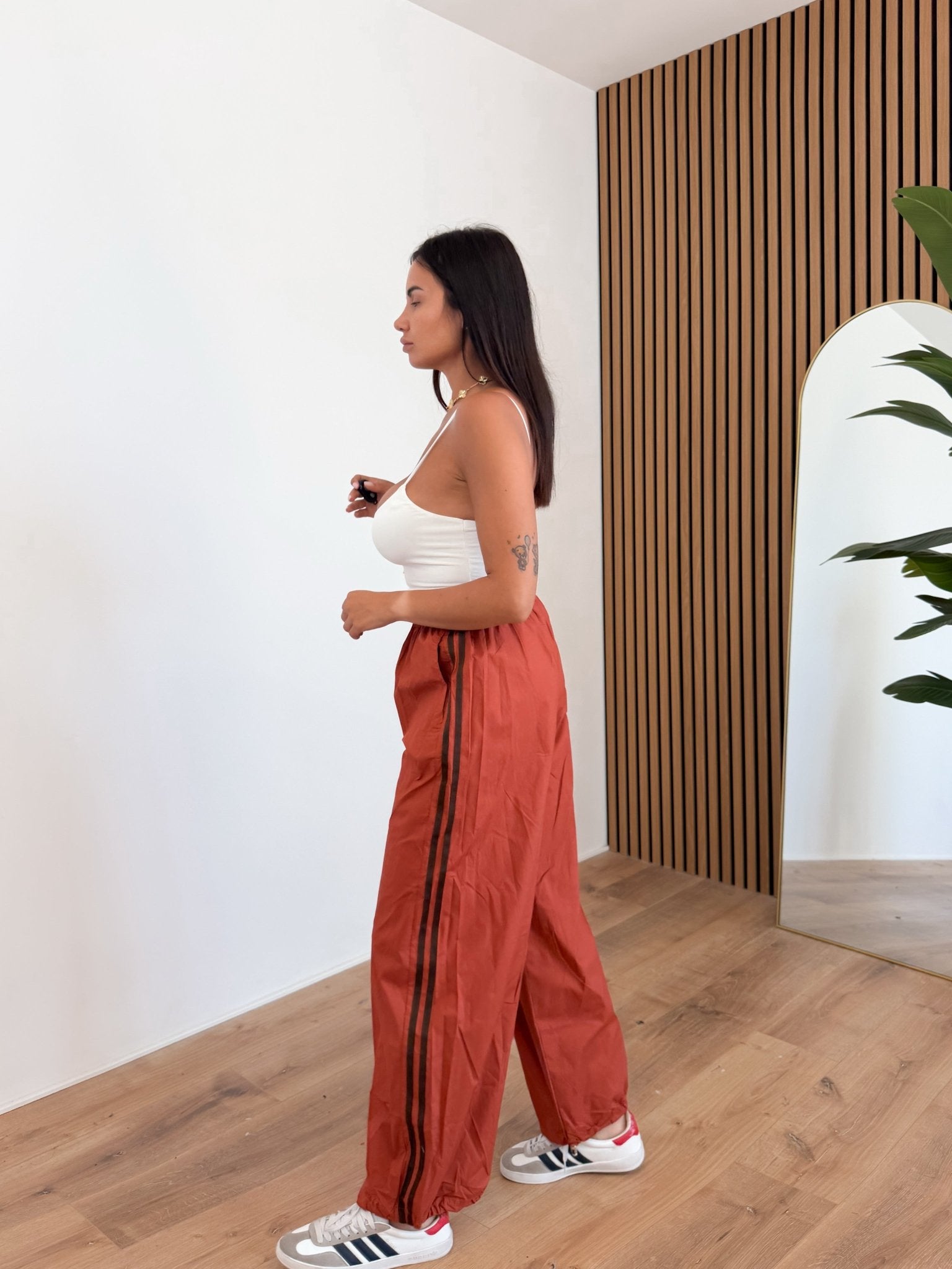 Pantalone Parachute - Coccio - SAINTH