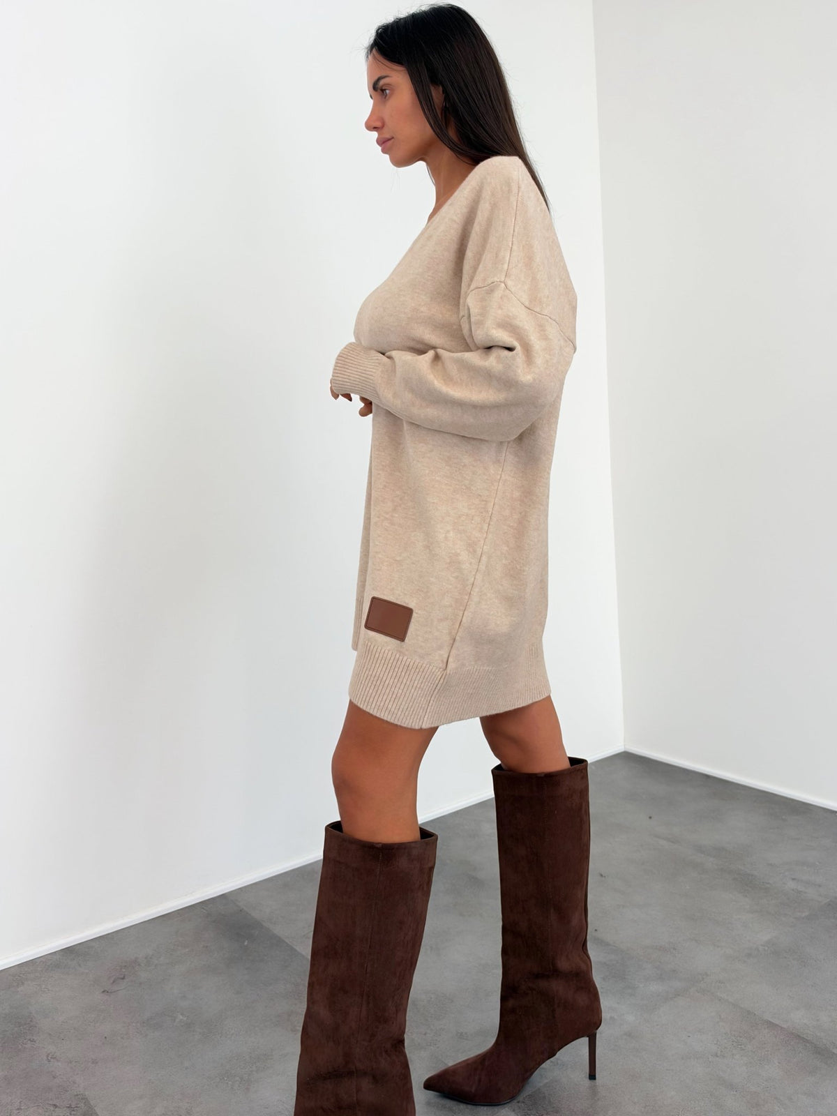 Abito Pull Shanty - Beige - SAINTH