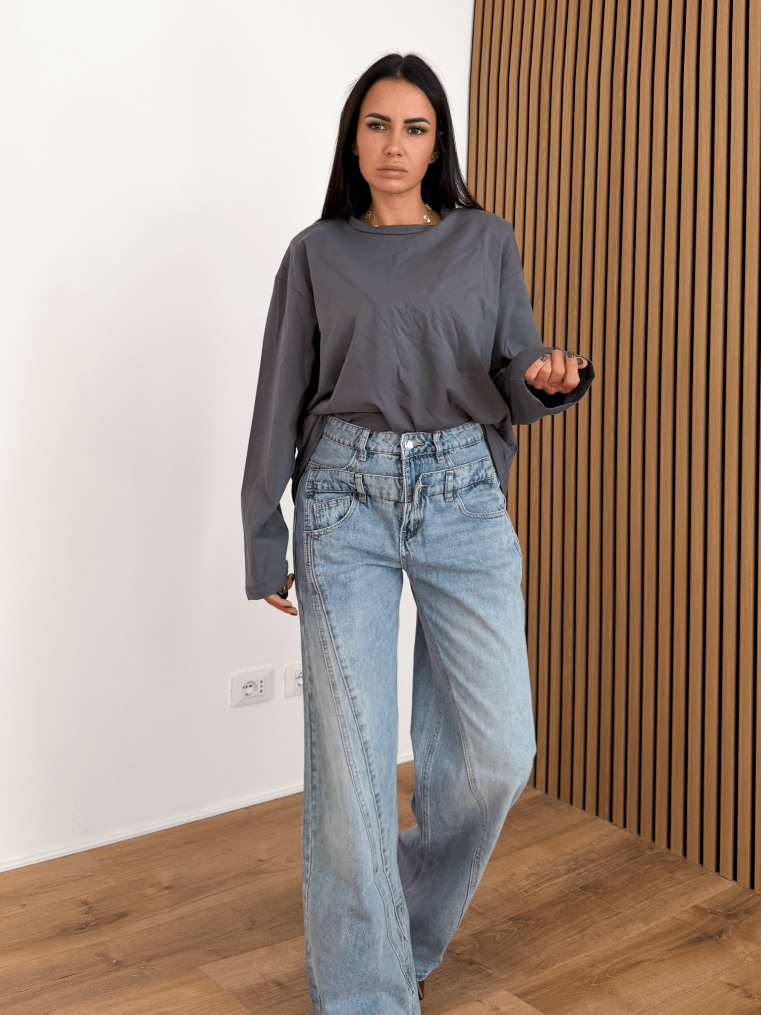 Jeans Doppio Bottone - Denim - SAINTH