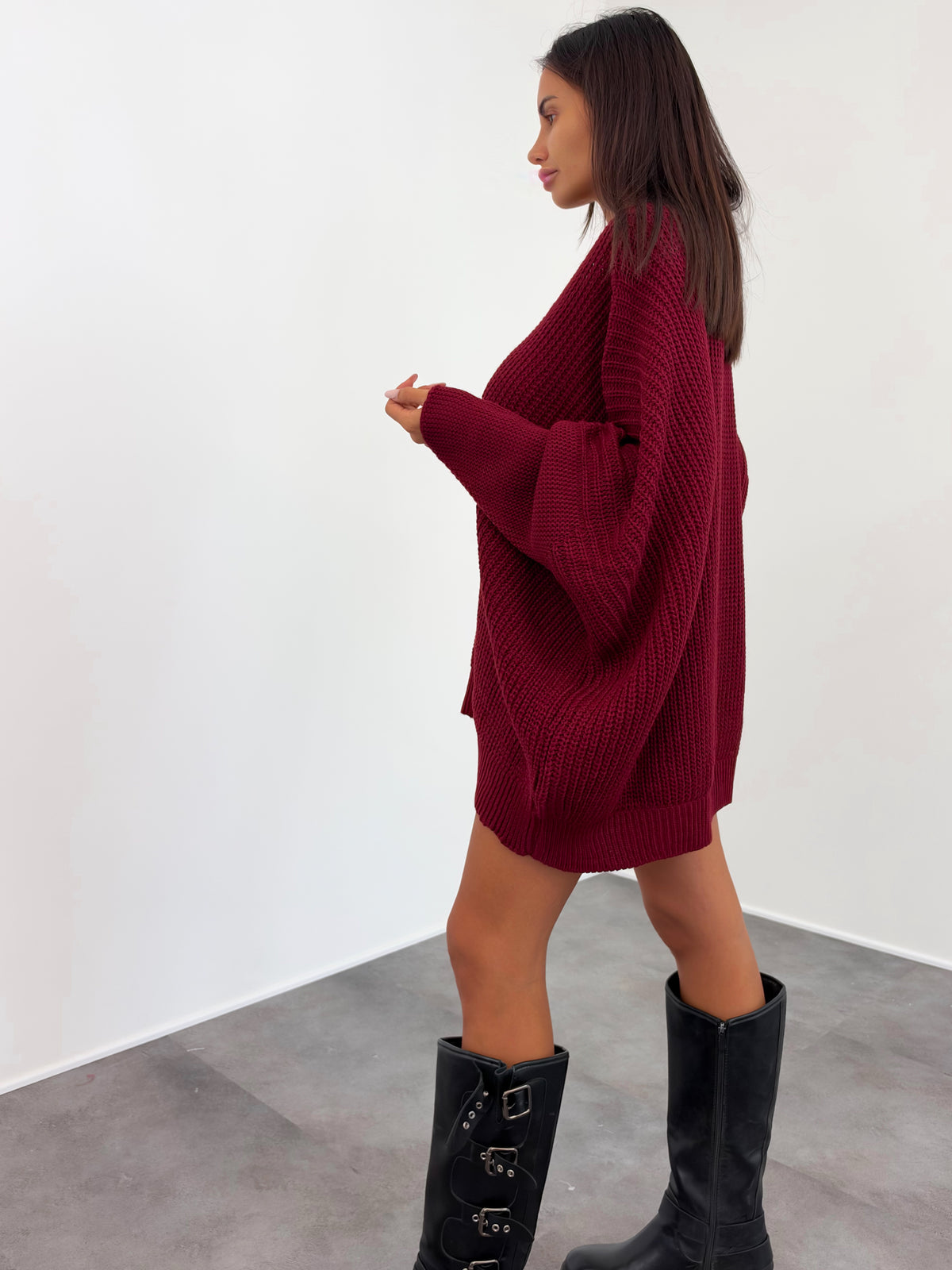 Maxi Pull - Bordeaux