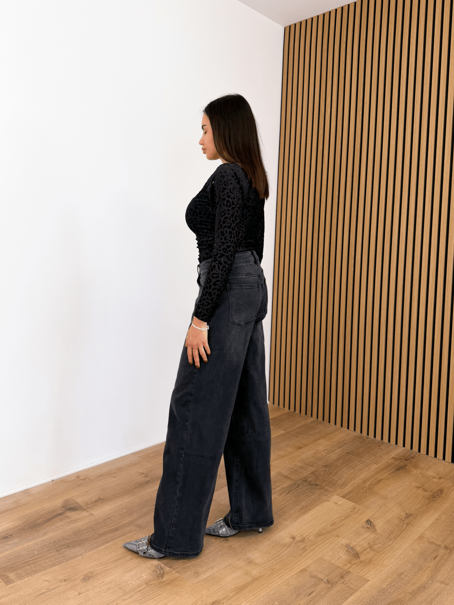 New Jeans Wide Leg - Nero - SAINTH
