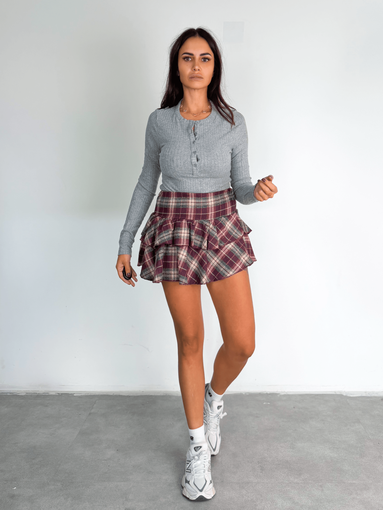 Pantagonna Blaze Tartan - Bordeaux - SAINTH