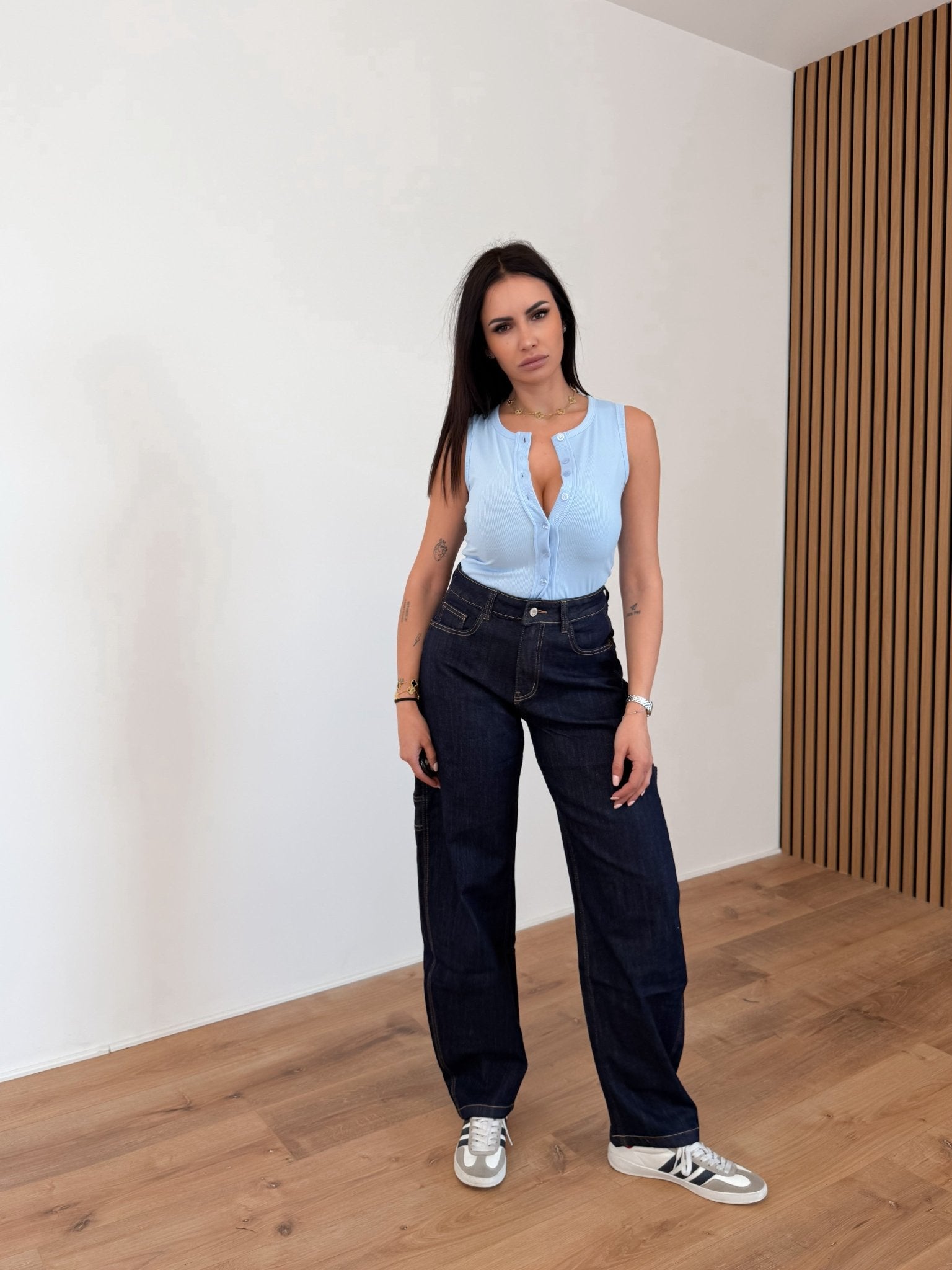 Jeans D5748 - 22 - Denim Scuro - SAINTH