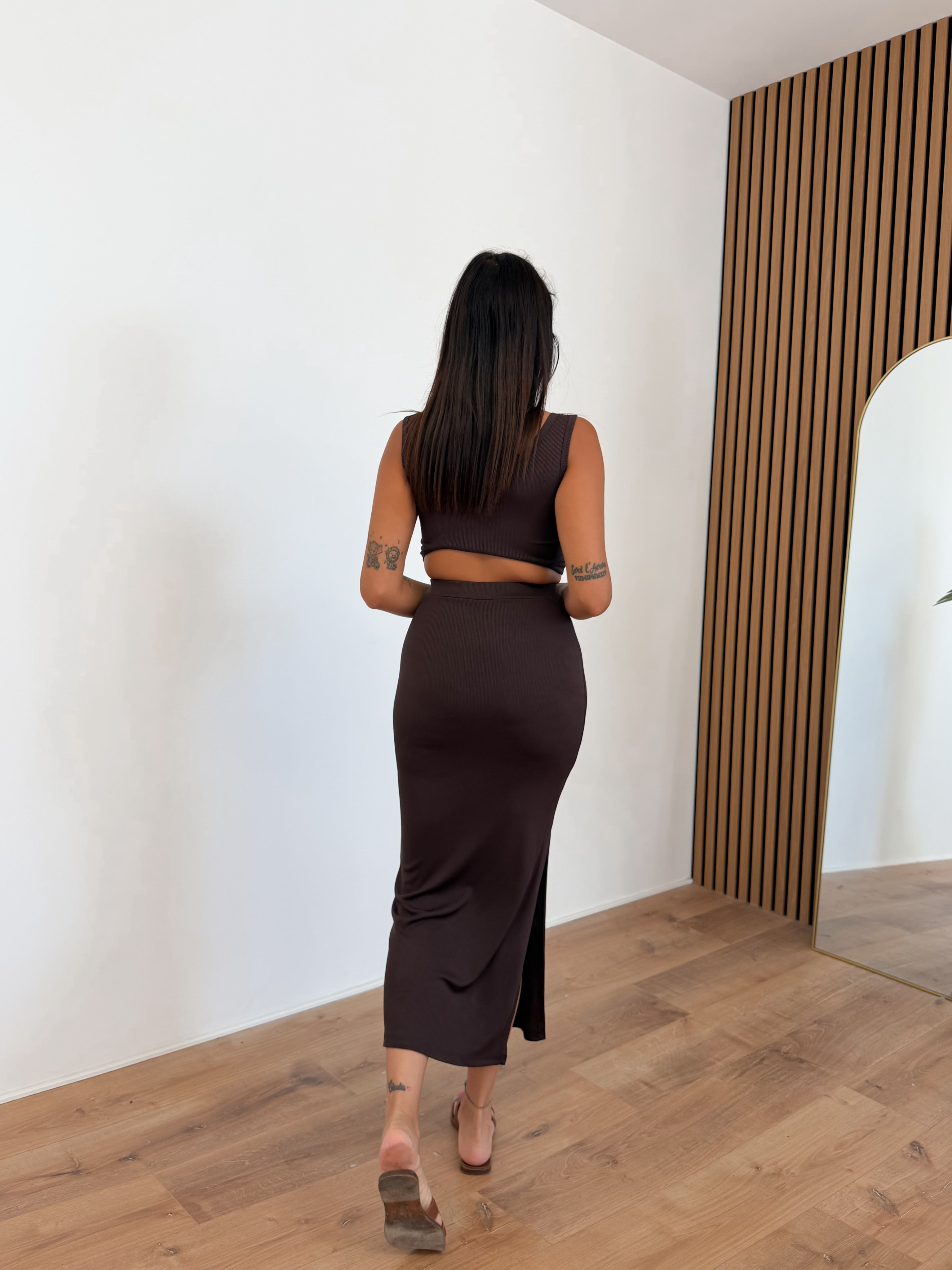 Coordinato Piper - Marrone