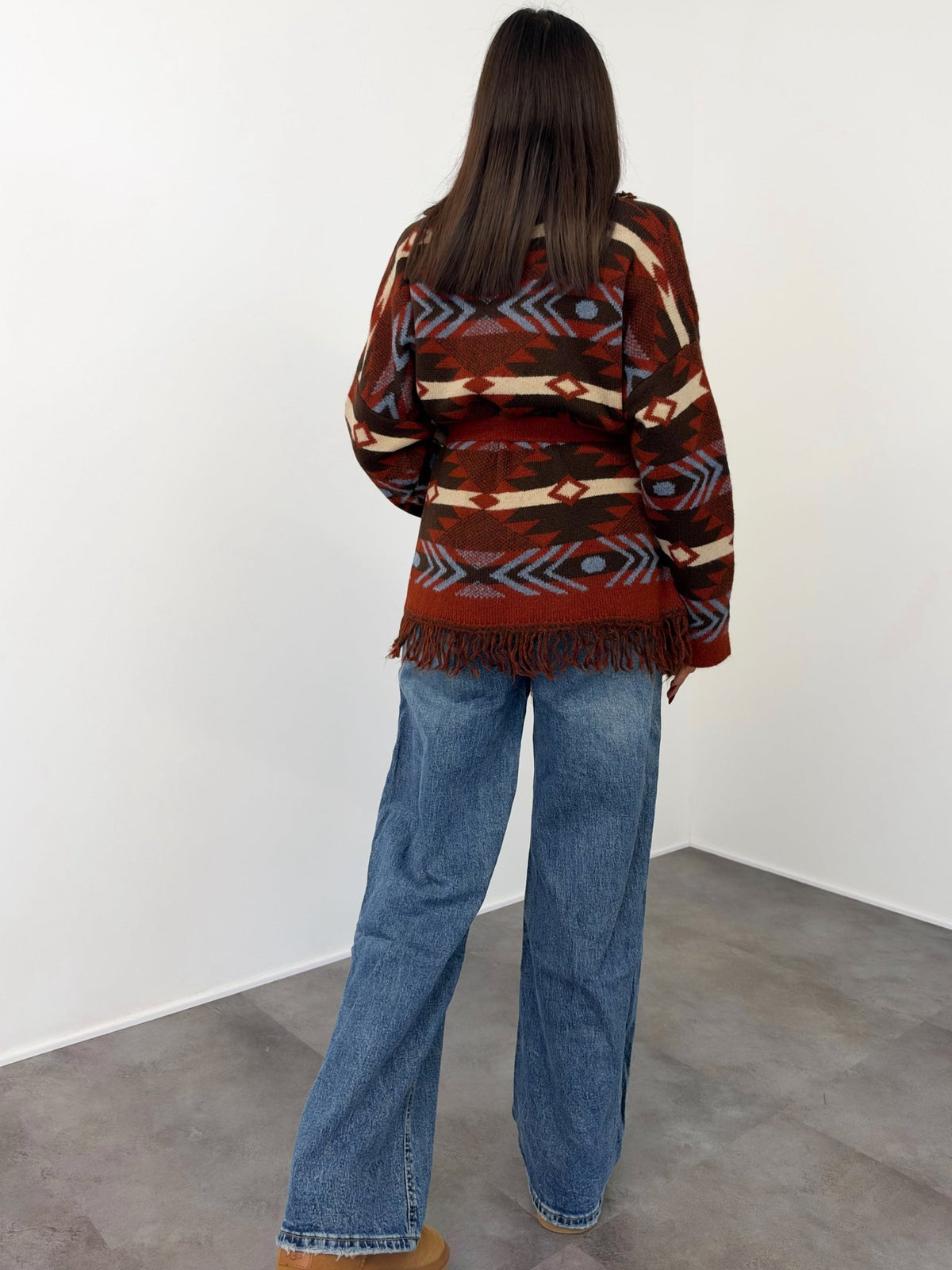 Cardigan Triangle 2.0 - Coccio Indaco - SAINTH