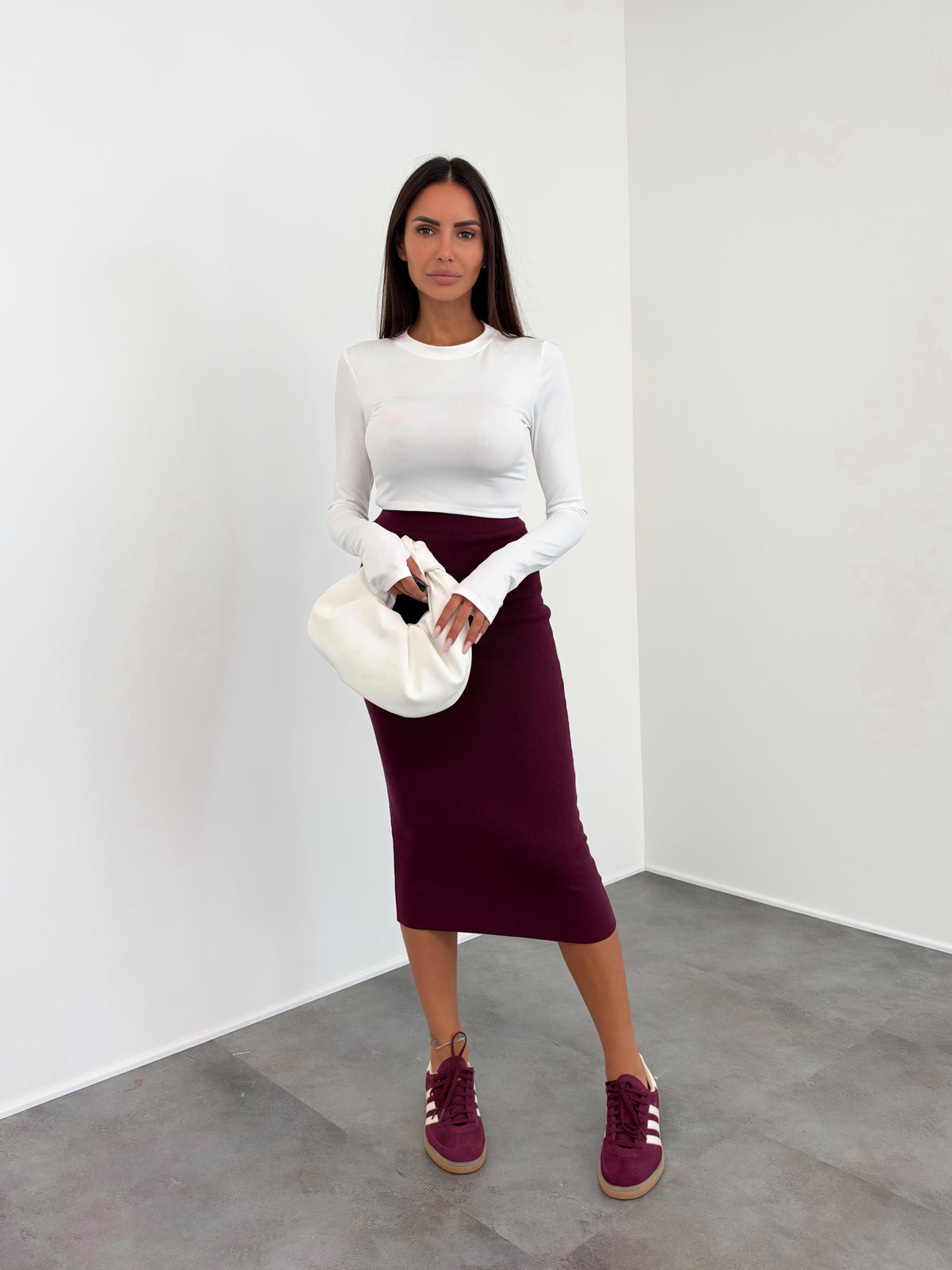 Maglia Crop Simply - Bianca