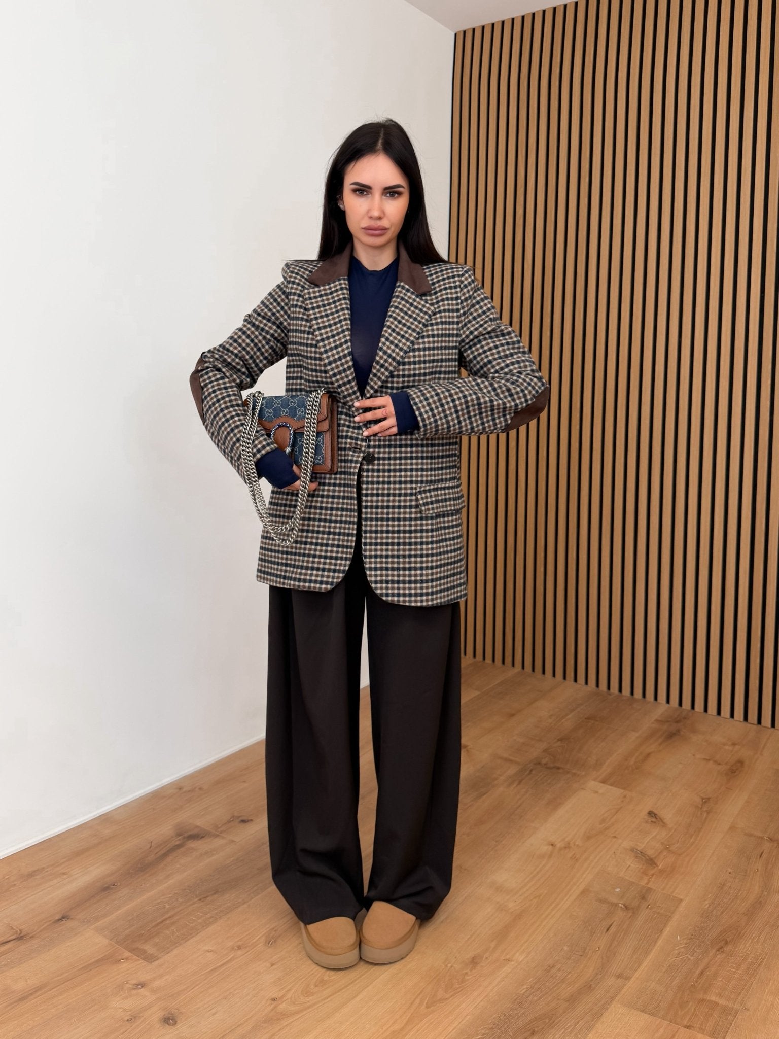 Blazer Toppa - Blu e Marrone - SAINTH