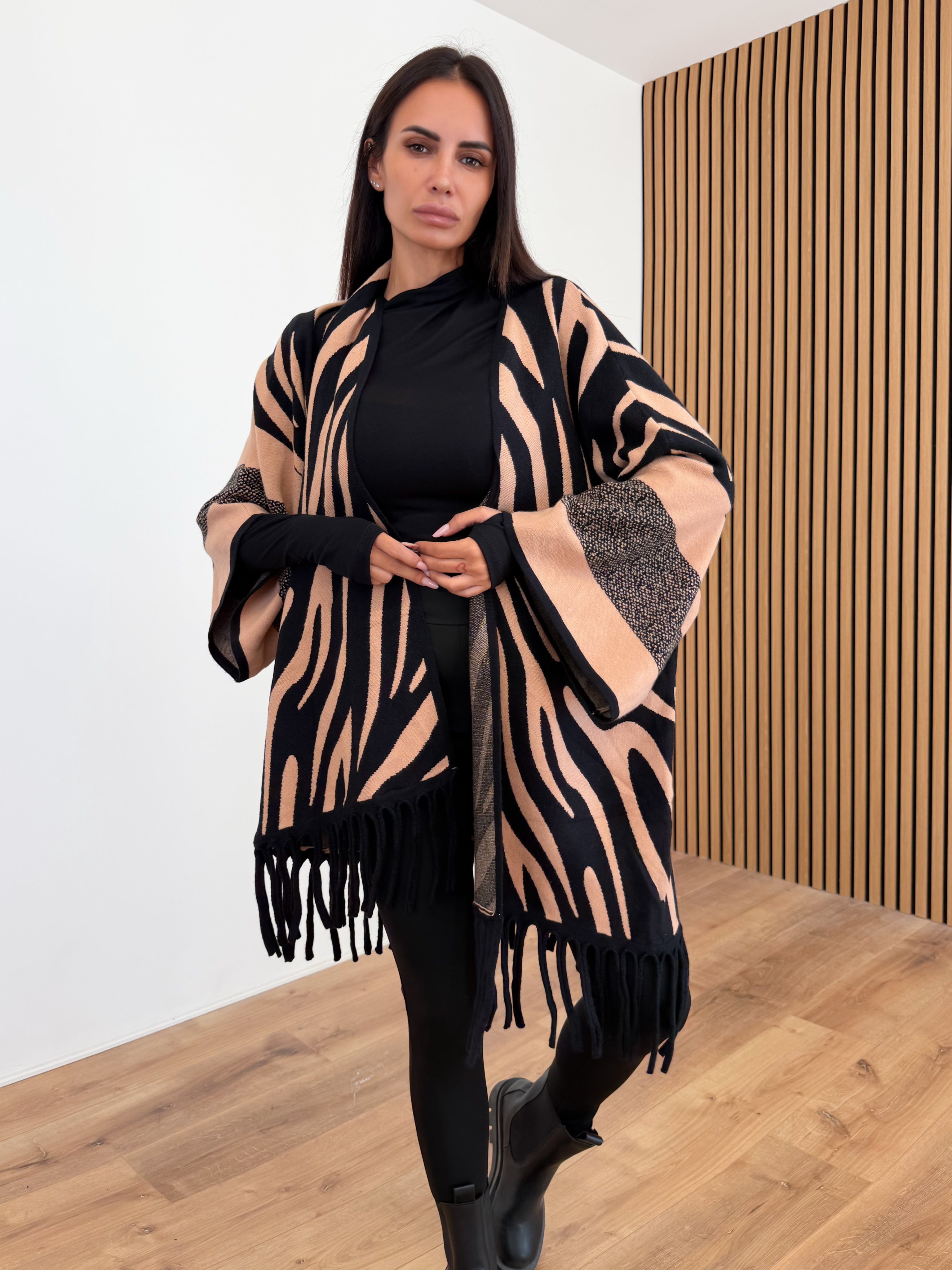 Cardigan Zebri - Camel