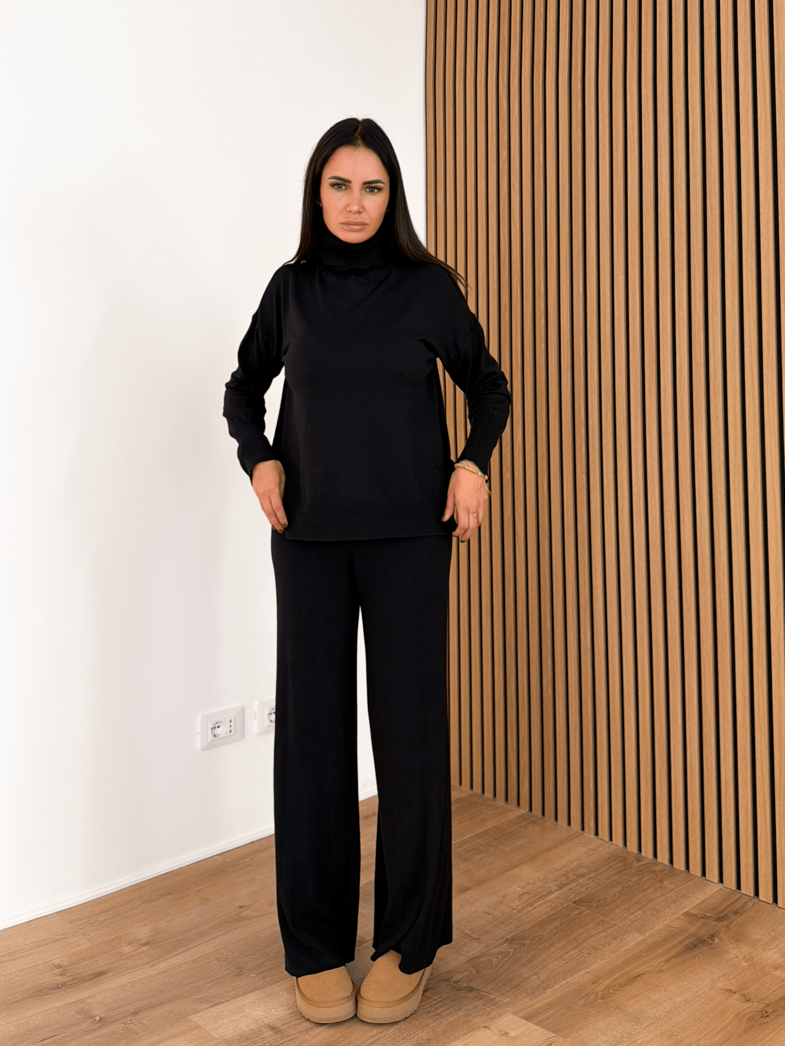 Coordinato Carezza - Nero - SAINTH