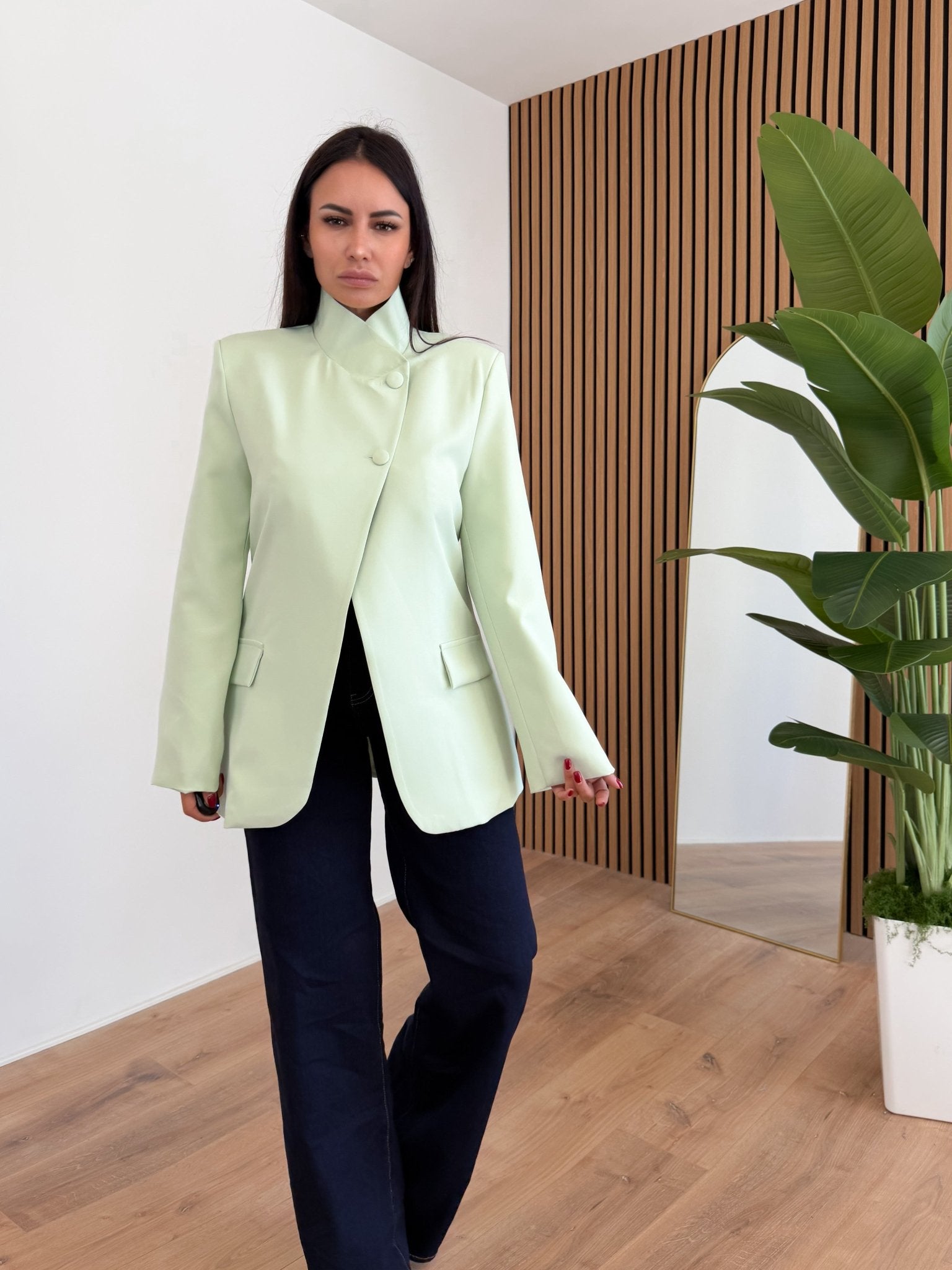 Blazer Neck - Salvia - SAINTH